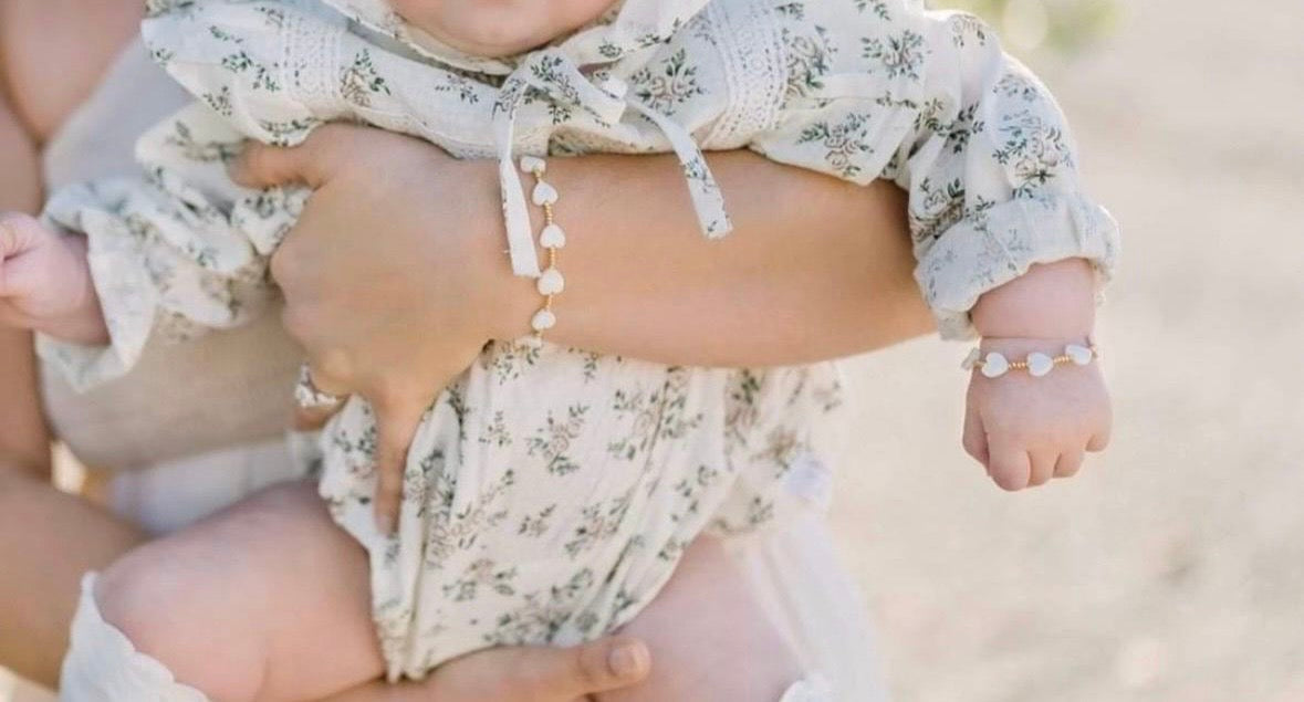 Gold-filled Shell Heart Bracelet | Handmade Jewelry For Women, Kids & Babies | Everyday Layering Bracelet
