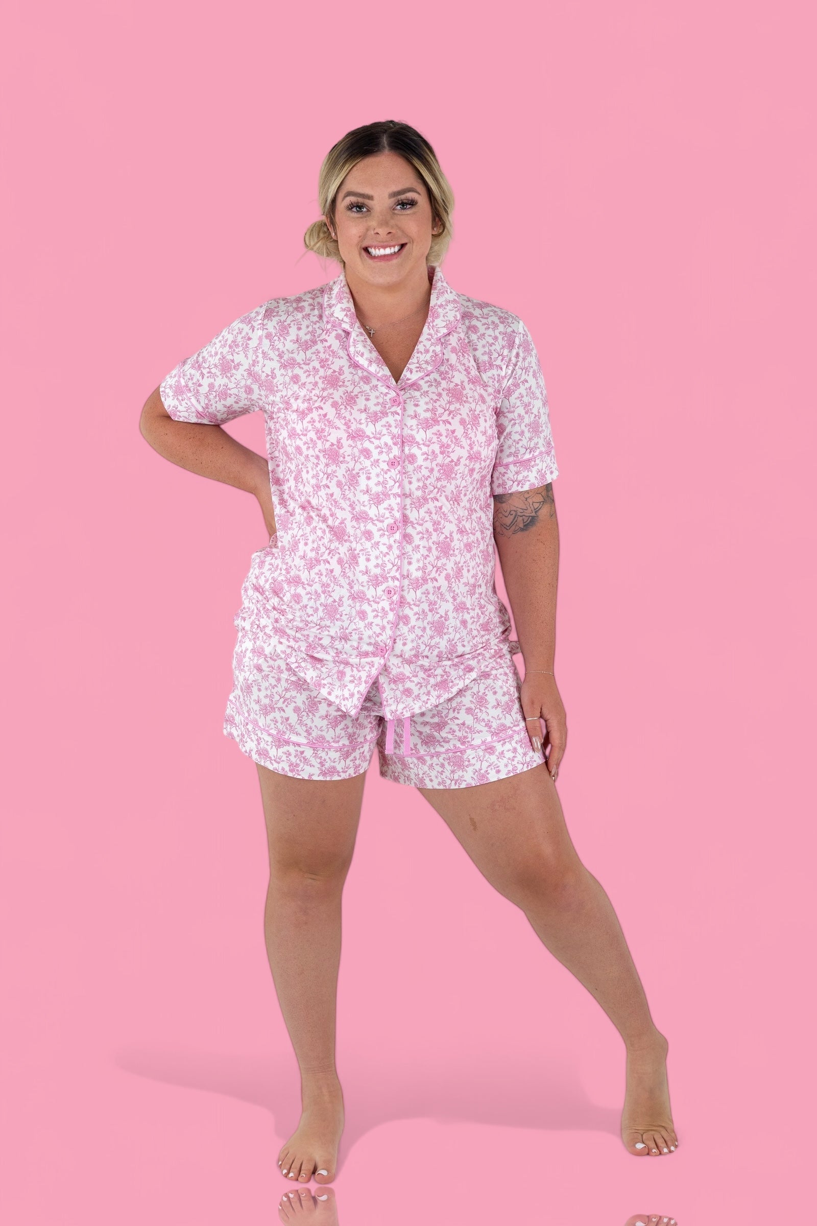 Rosewood Toile Women’s Dream Short Set