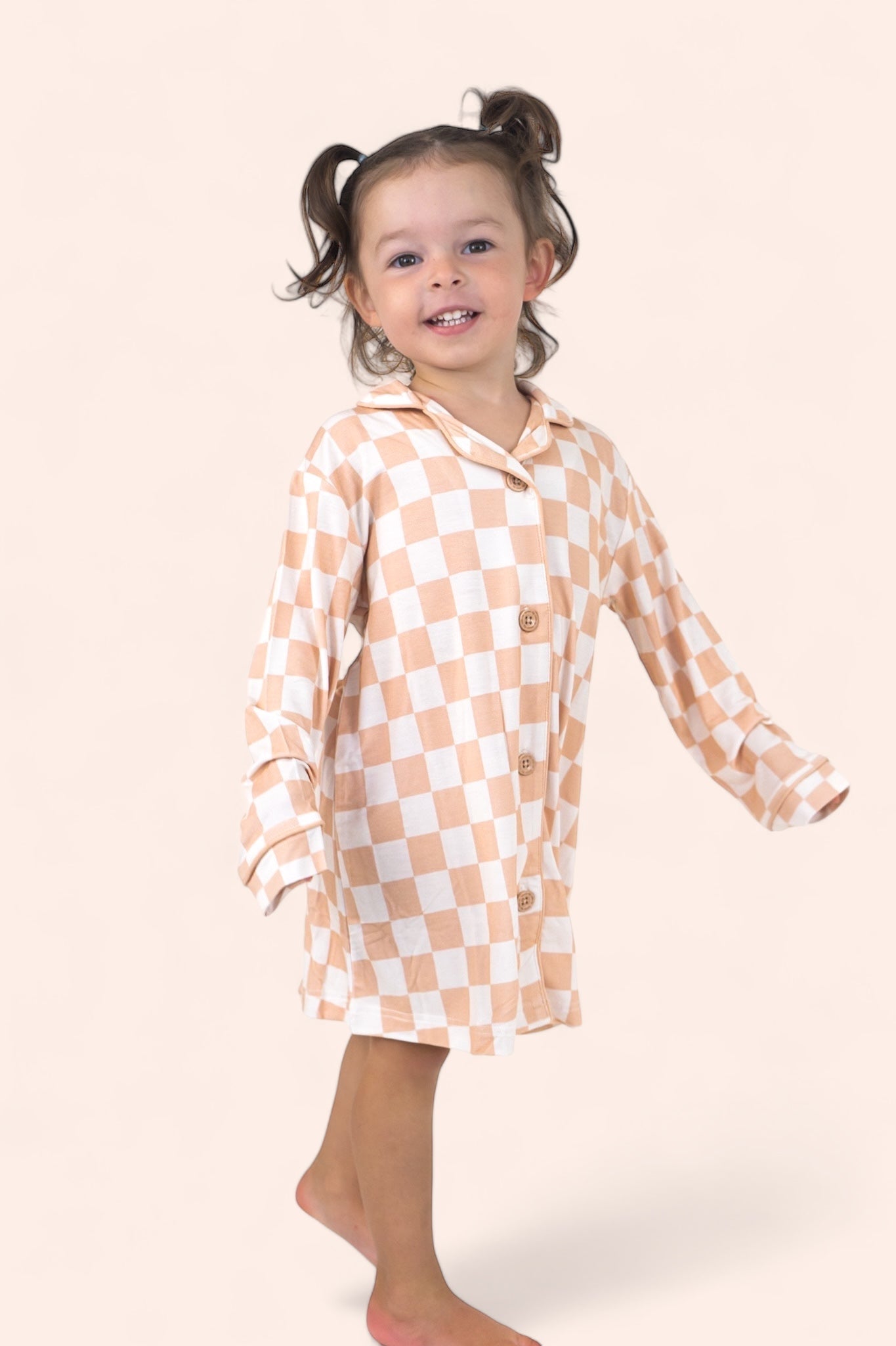 Sandy Checkers Girl's Dream Gown