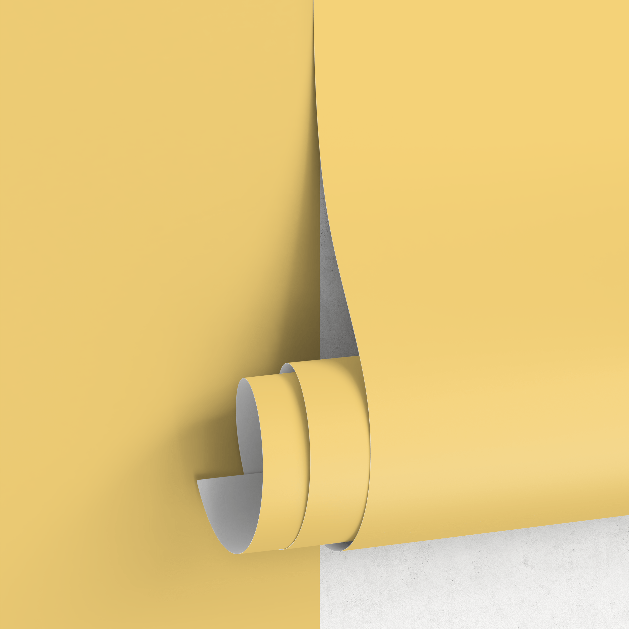 Solid Color Wallpaper With A Minimalist Look In Light Yellow - D457