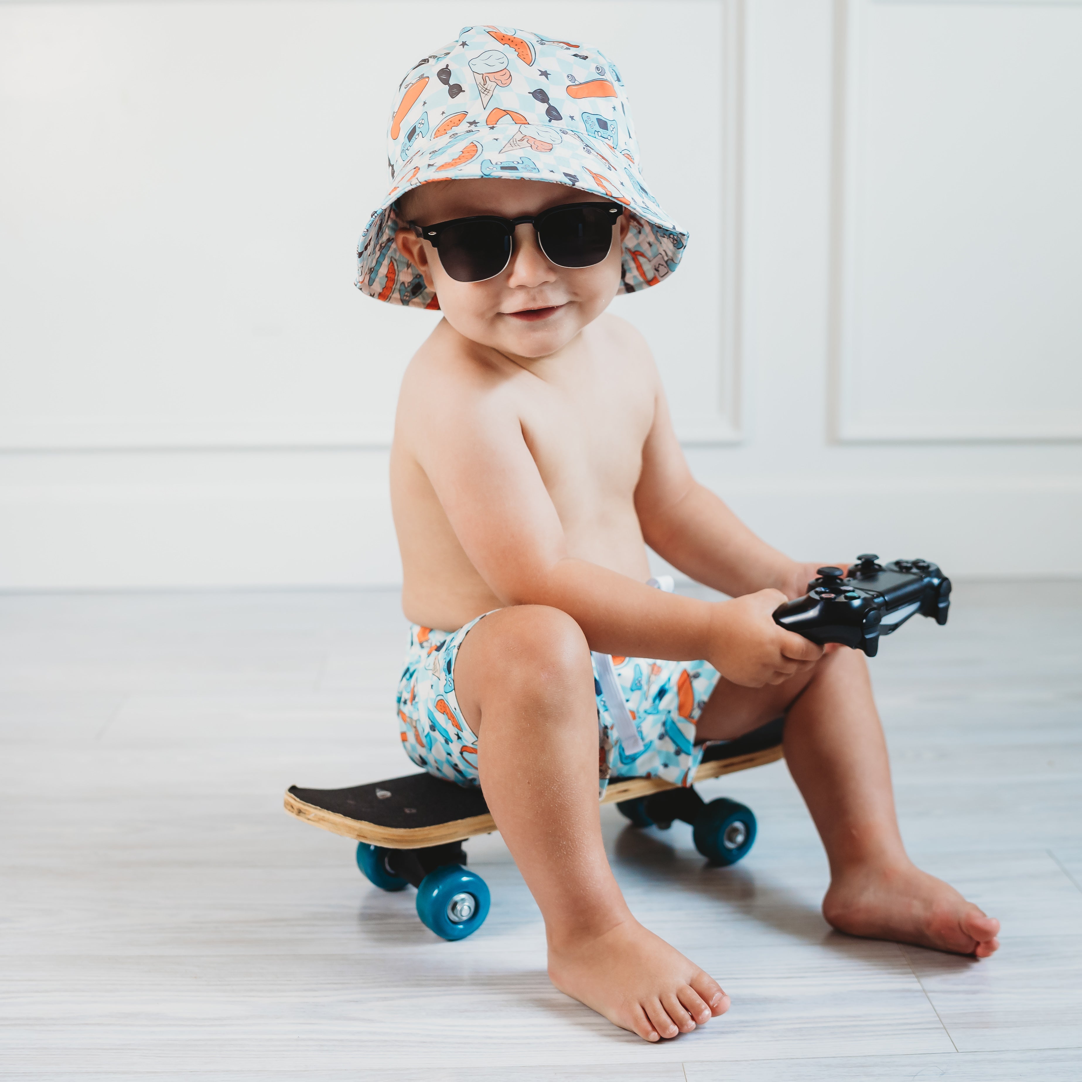 Waves + Shades Dream Swim Trunks