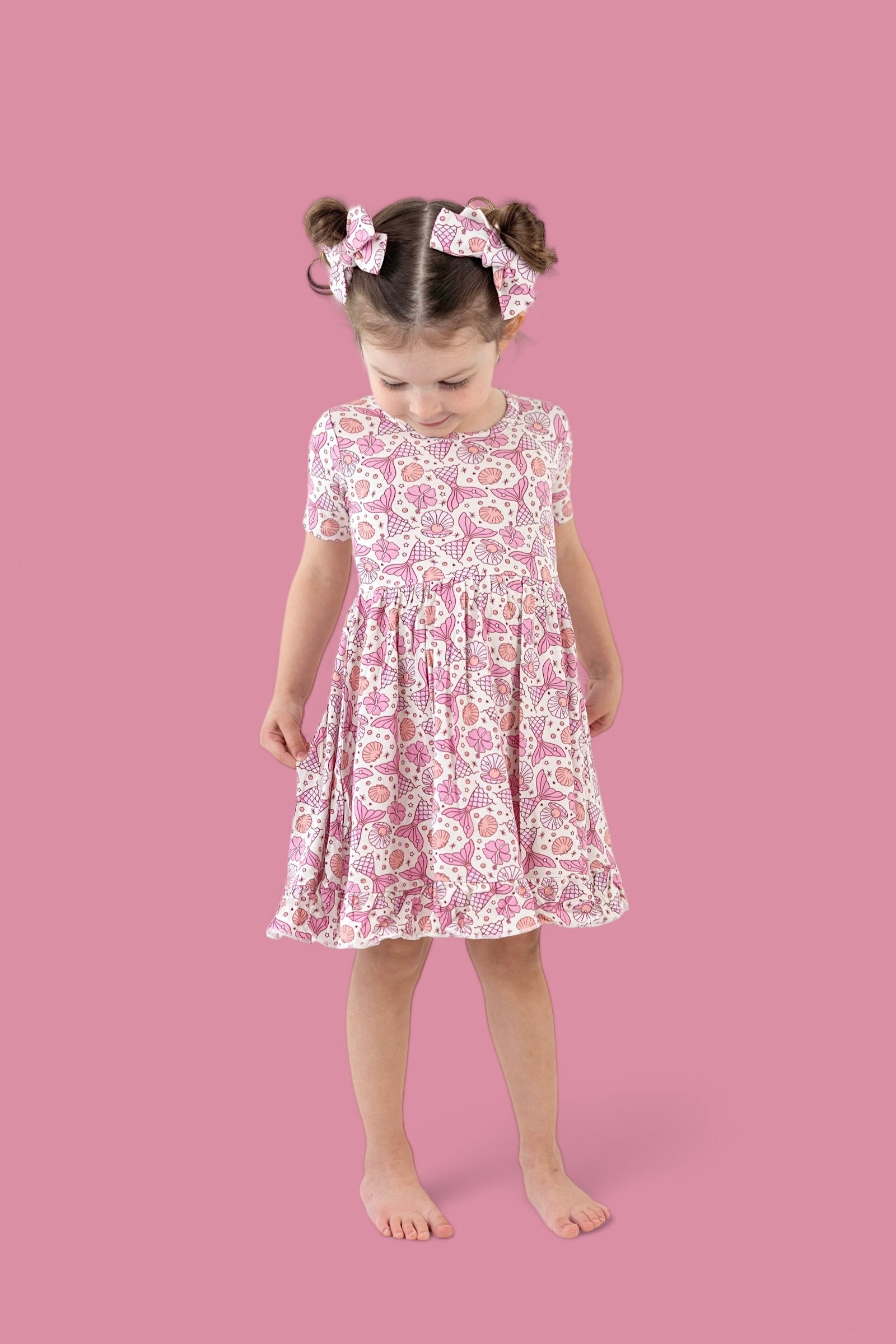 Magical Mermaid Dream Ruffle Dress