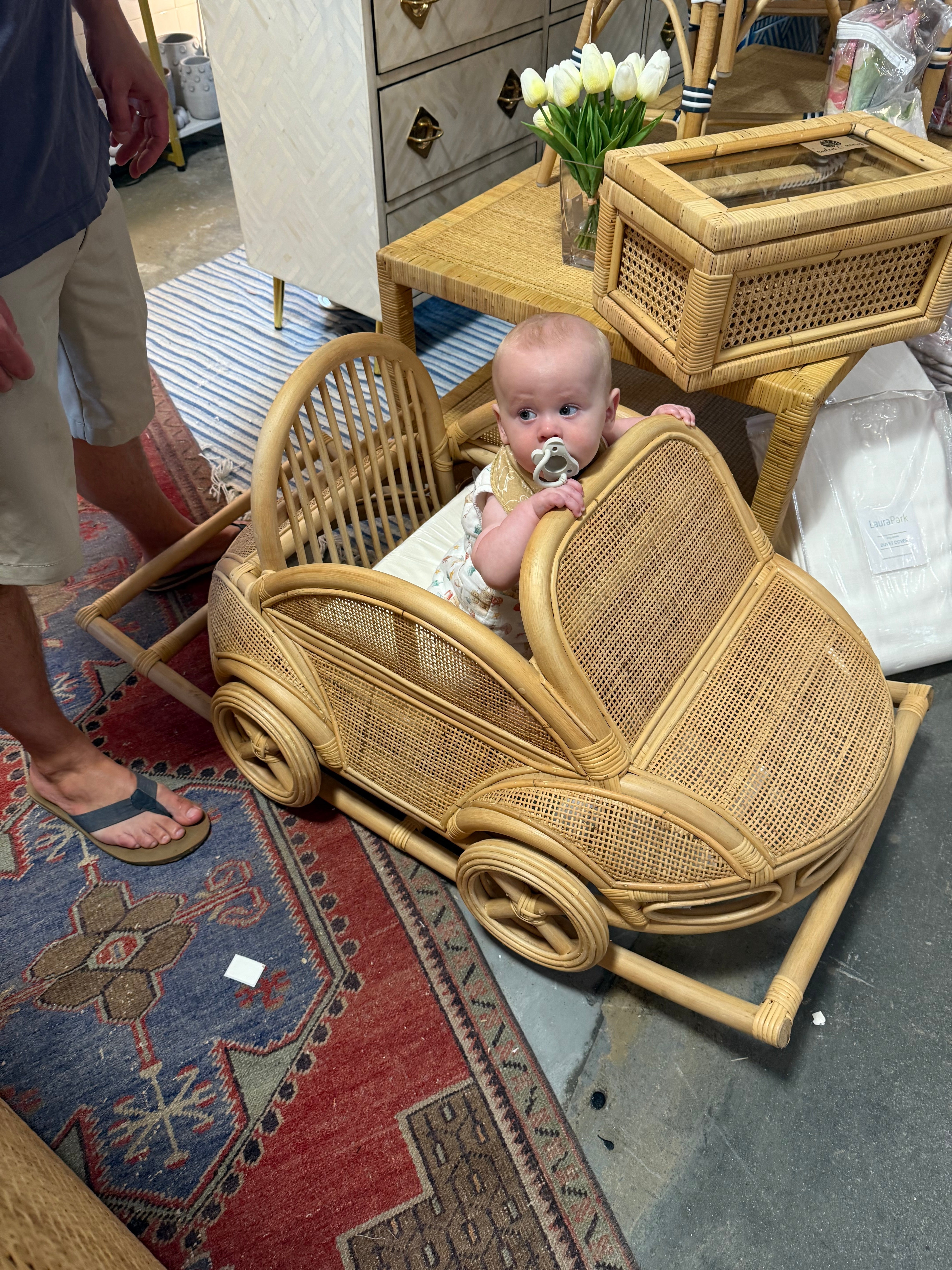Kids Rattan Car