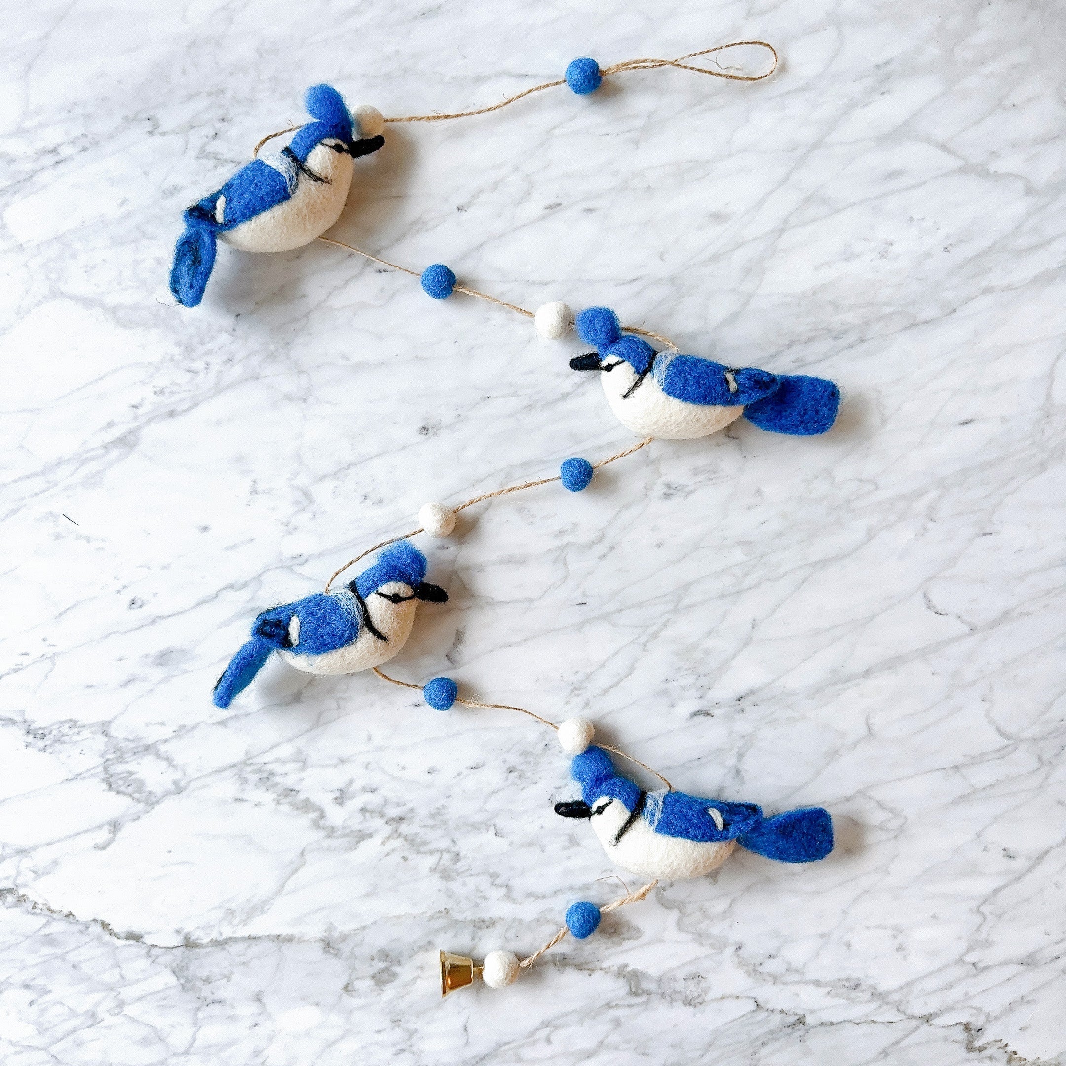 Felt Garland - Blue Jay