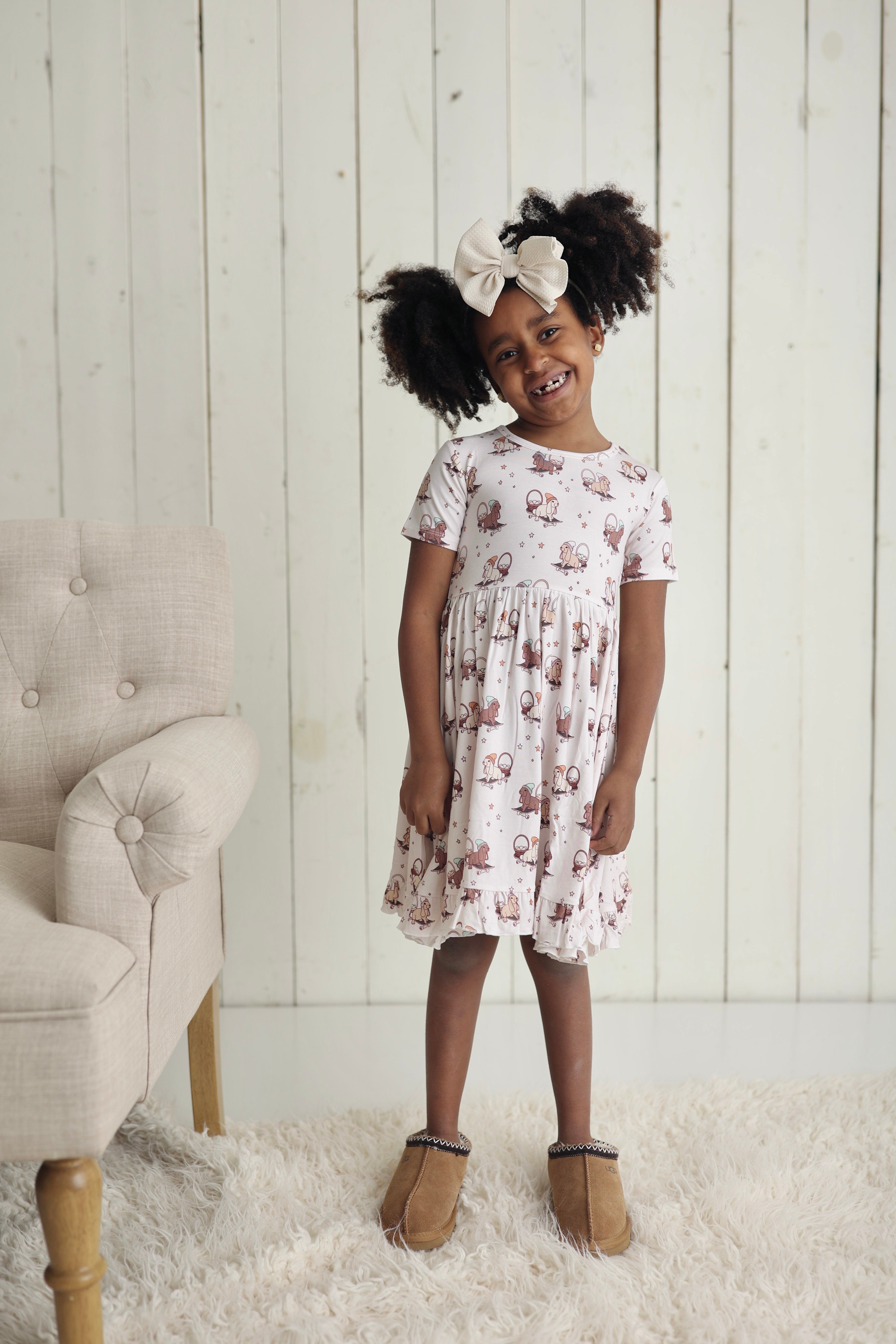 Skating Egg Hunt Dream Ruffle Dress