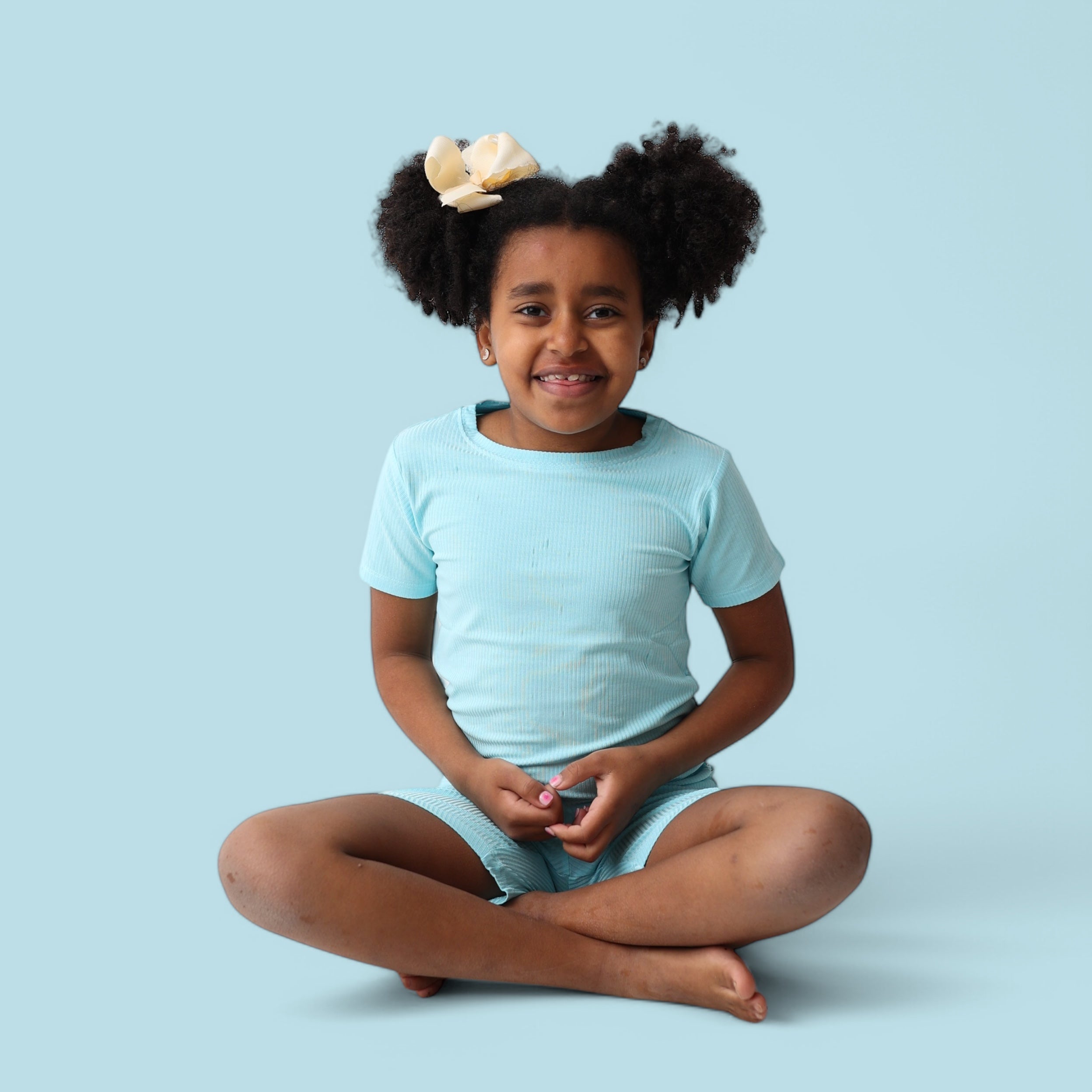 Capri Blue Rib Dream Short Set