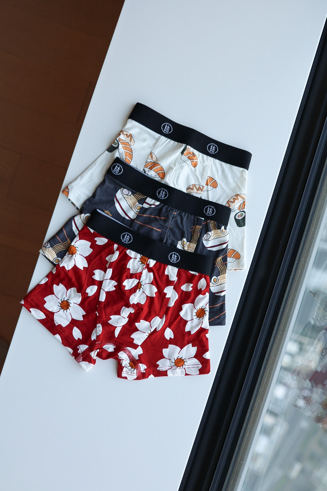 Bamboo Boxers (3 Pack) | Cherry Blossoms, Ramen & Sushi