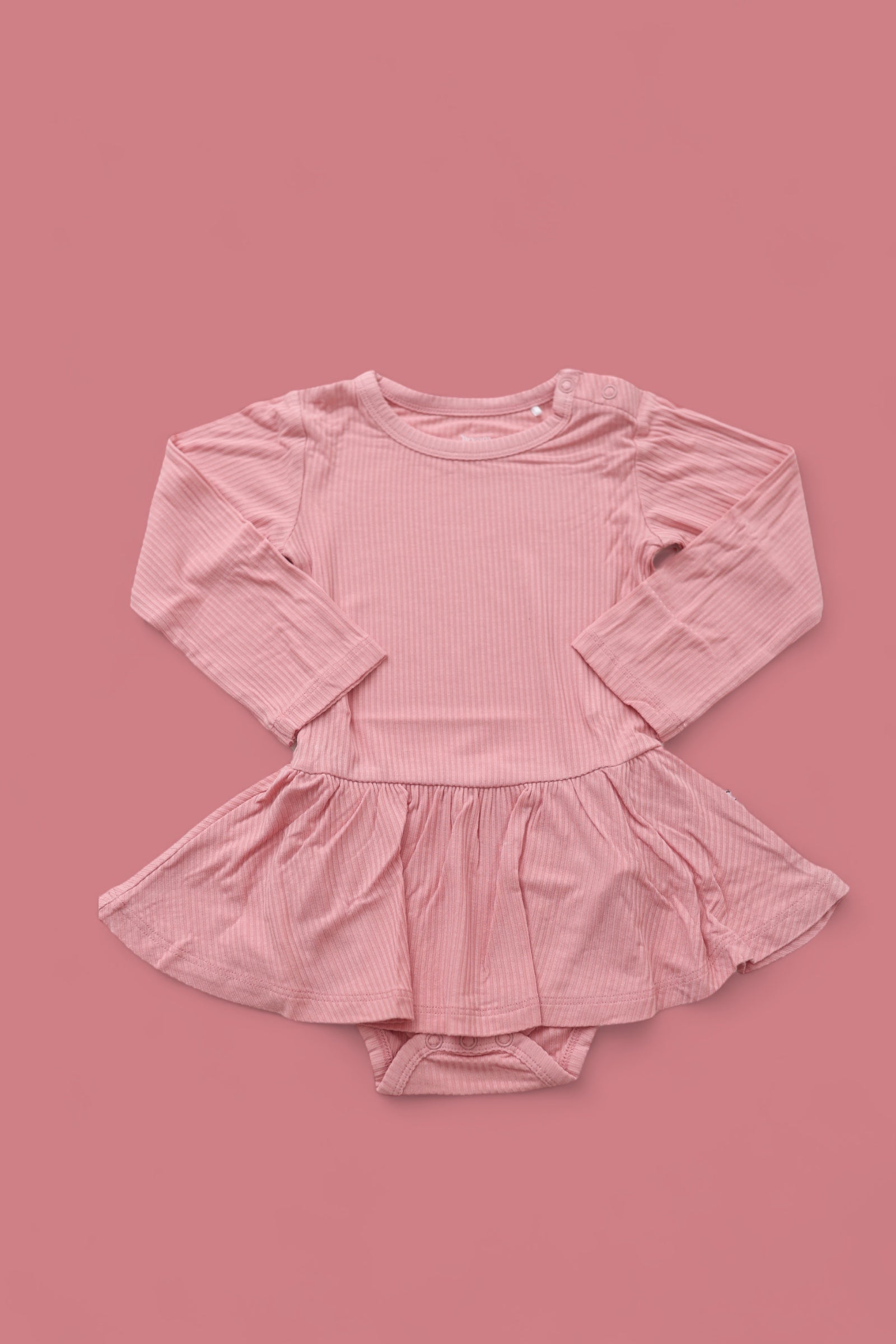 Mauve Rib Dream Bodysuit Dress