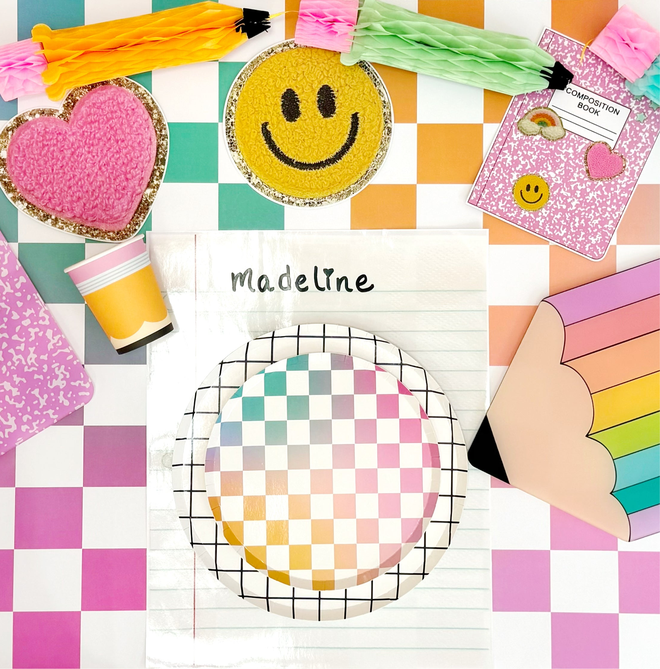 Ombré Grid Table Runner