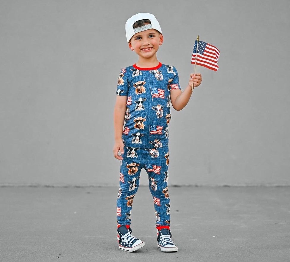 America The Moo-tiful Pajama Set