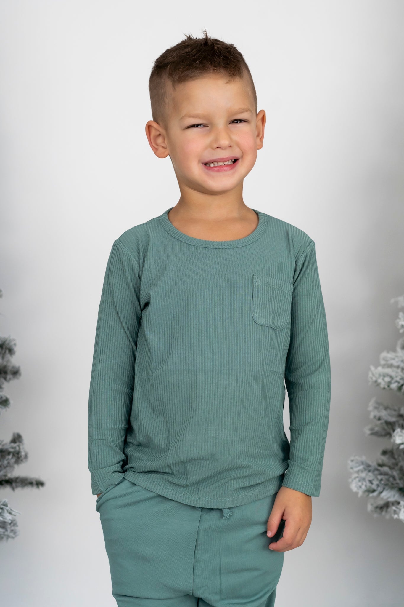 Sage Rib Dream Pocket Tee