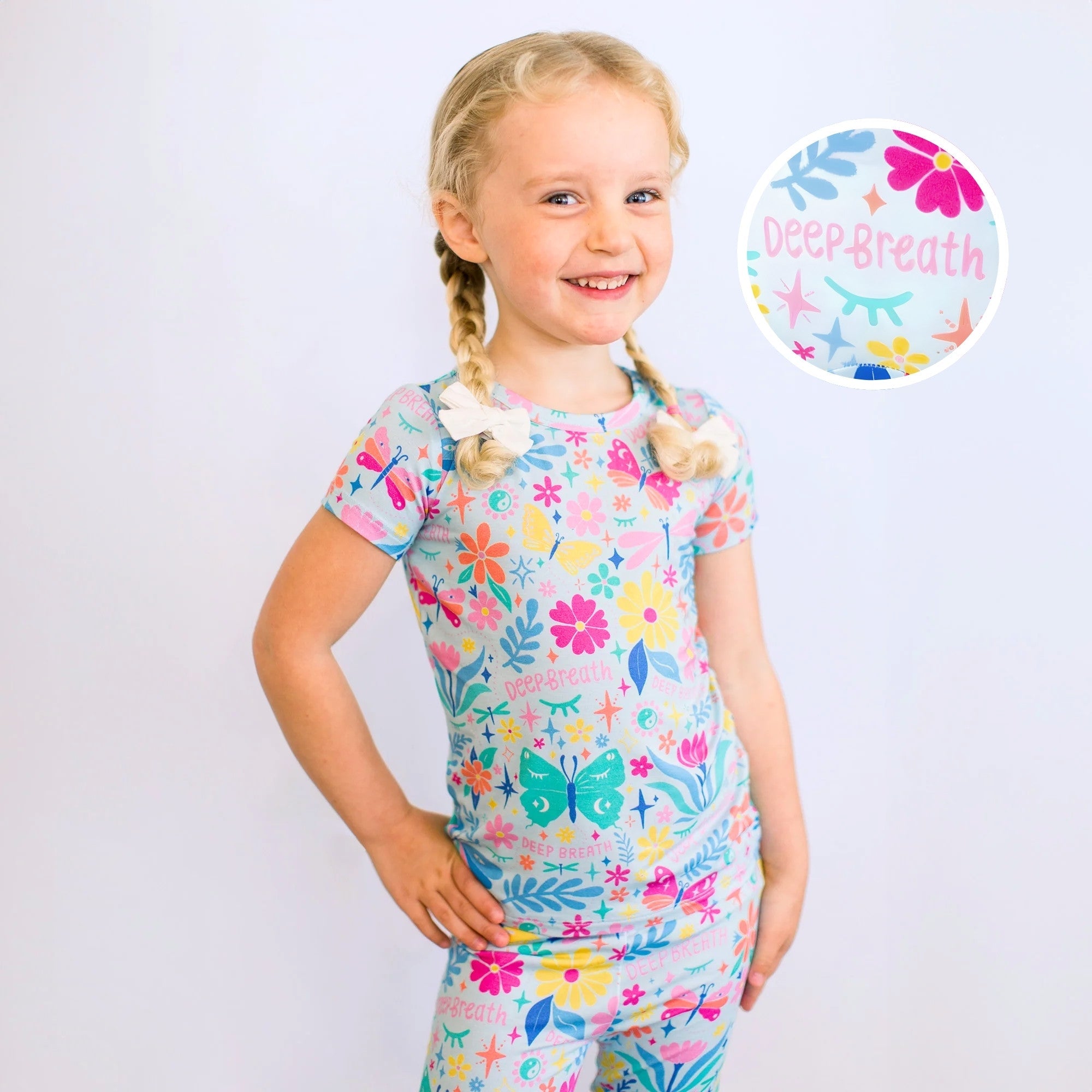 The Second-skin 2-piece Pajama | Om Baby | "deep Breath"