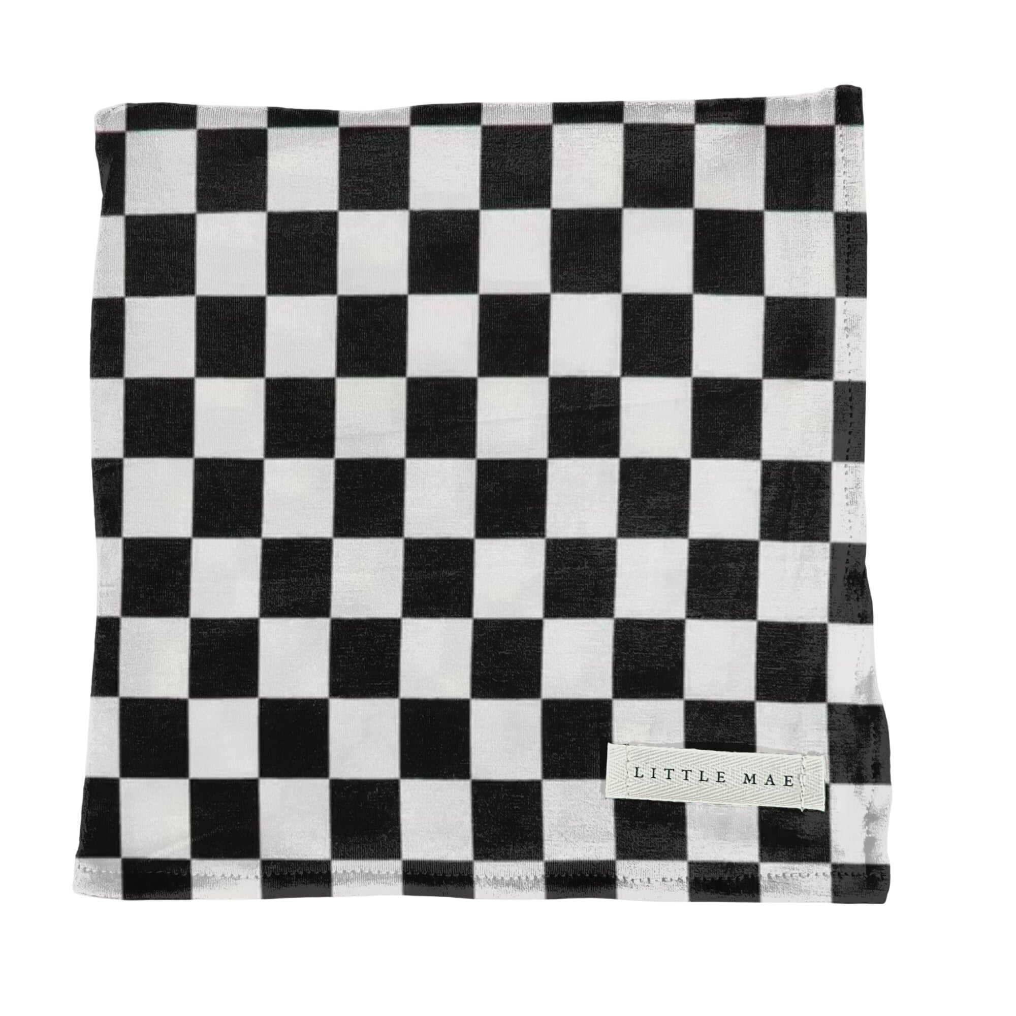 Race Black & White Checkered Stretch Swaddle