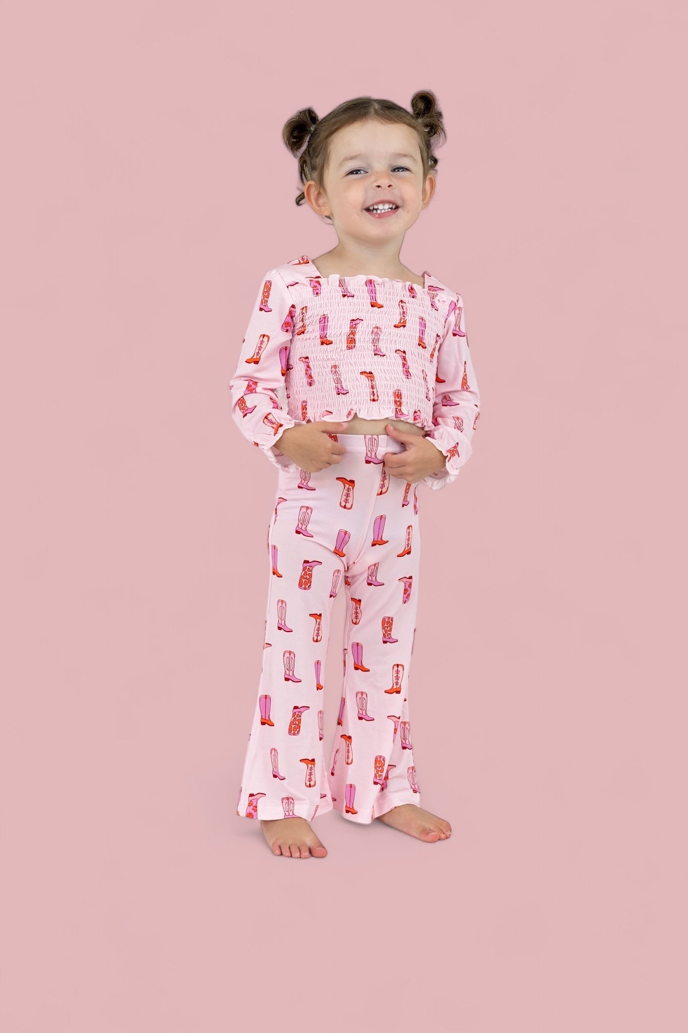 Exclusive Yee Haw Hollie Dream Smocked Flare Set