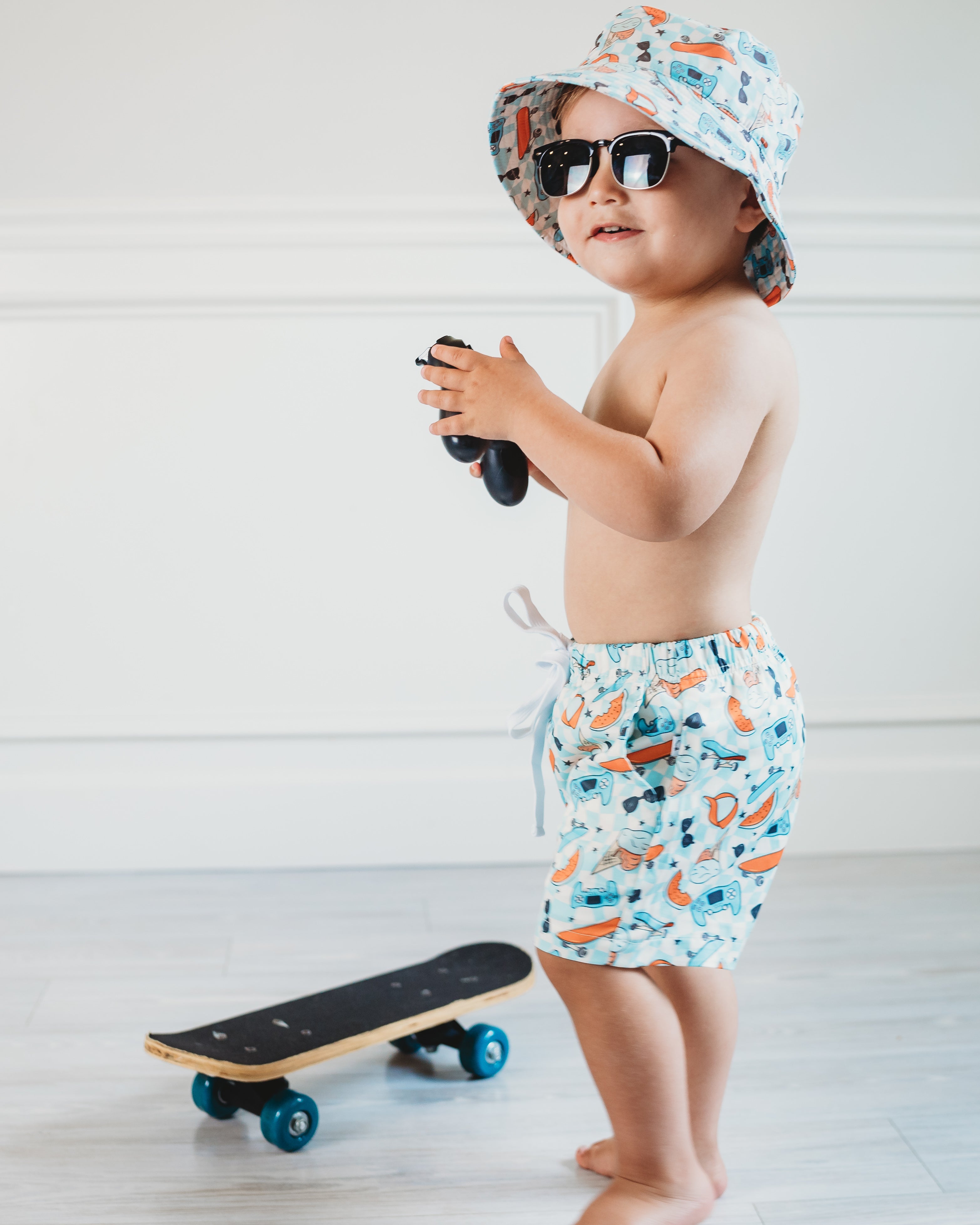 Waves + Shades Dream Swim Trunks