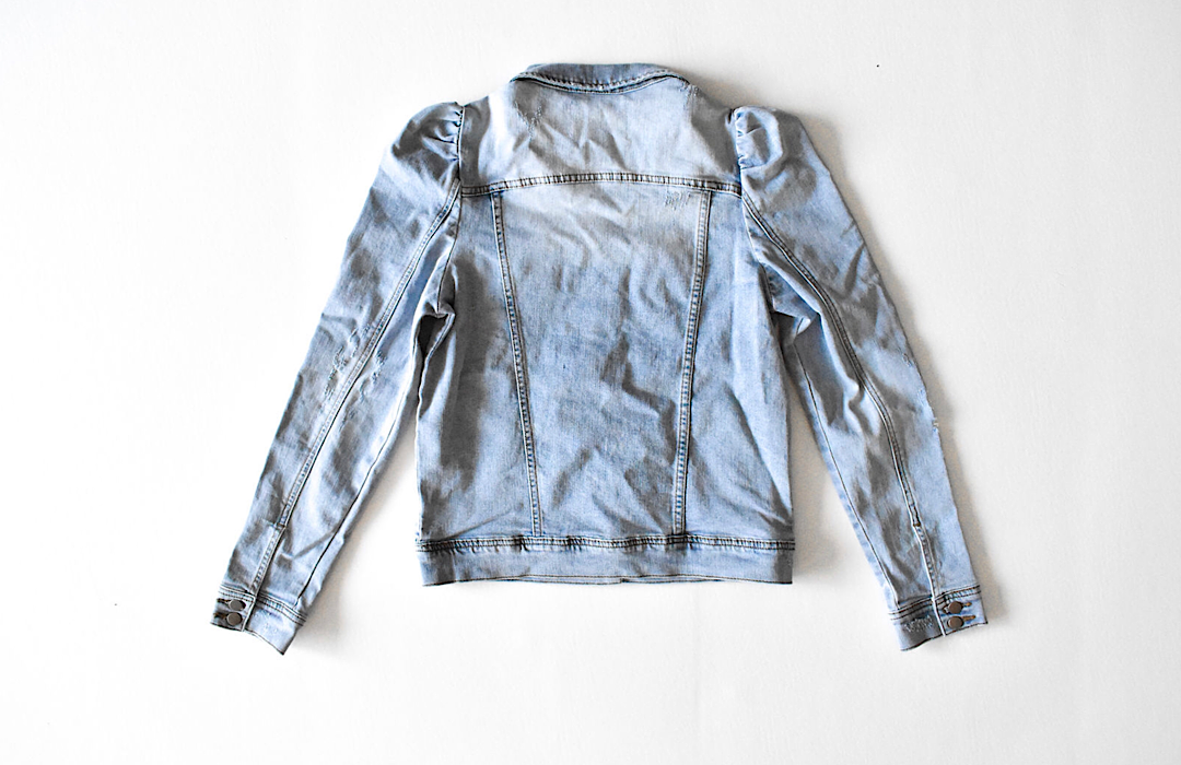 Kids Puff Sleeve Denim Jacket