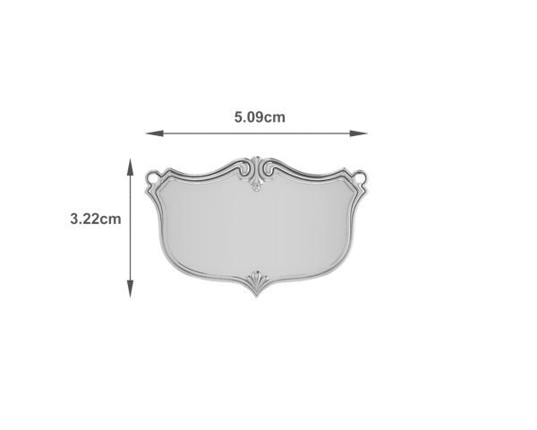 Krysaliis Vintage Engravable Silver Plated Decanter Labels