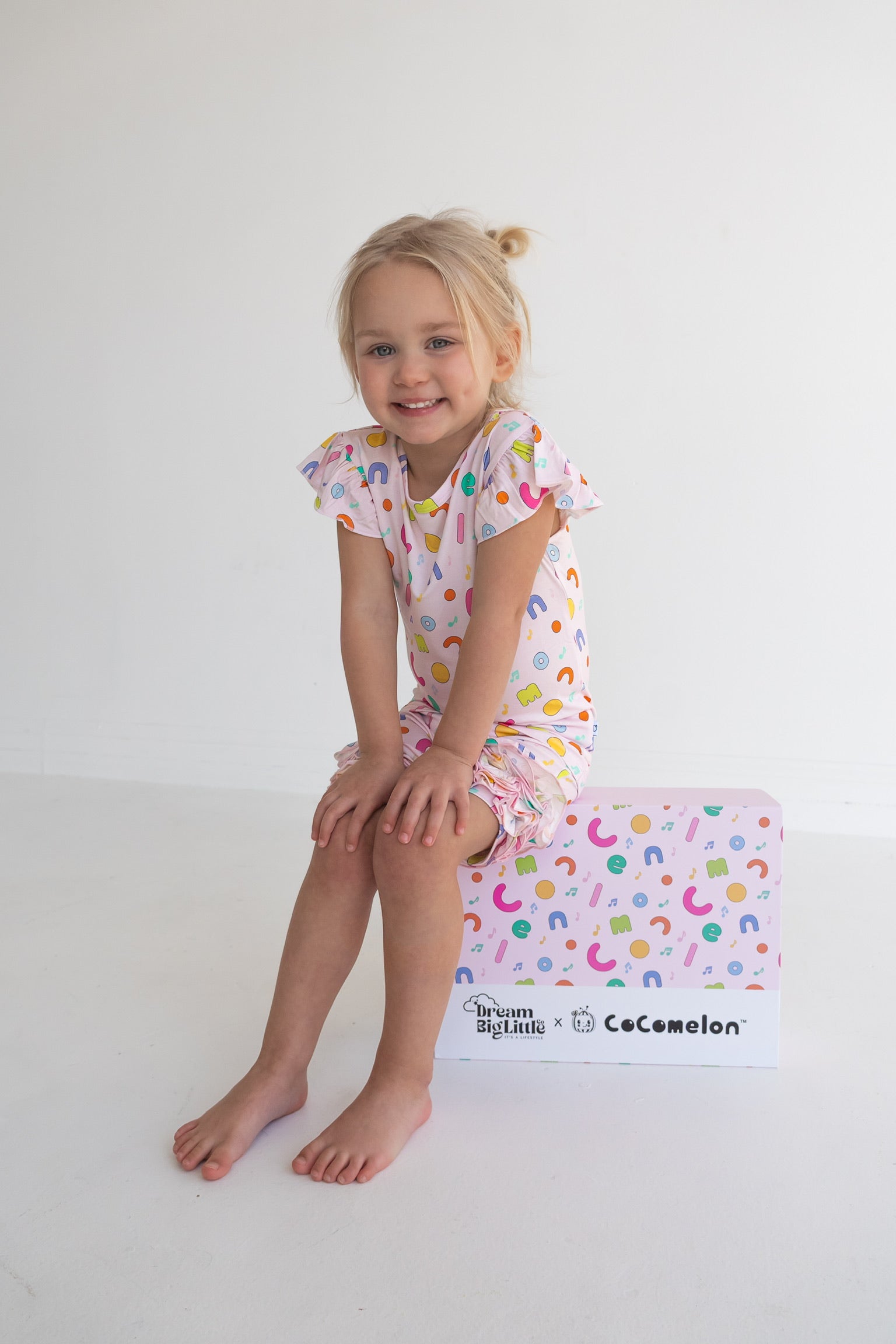 Dream Big Little Co X Cocomelon Alphabet Dream Ruffle Shorts