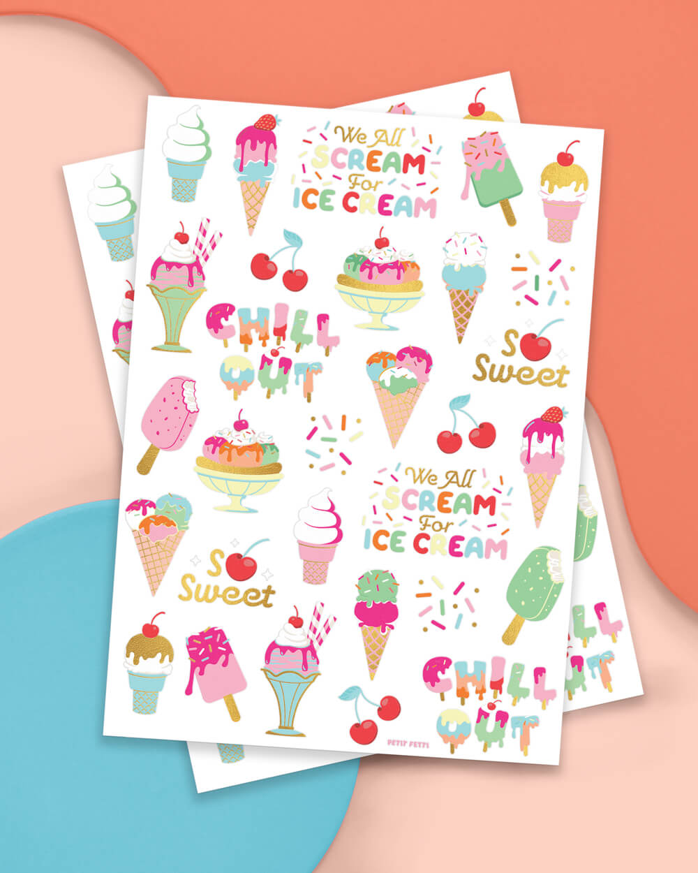 Chill Out Tats - 56 Foil Temporary Tattoos