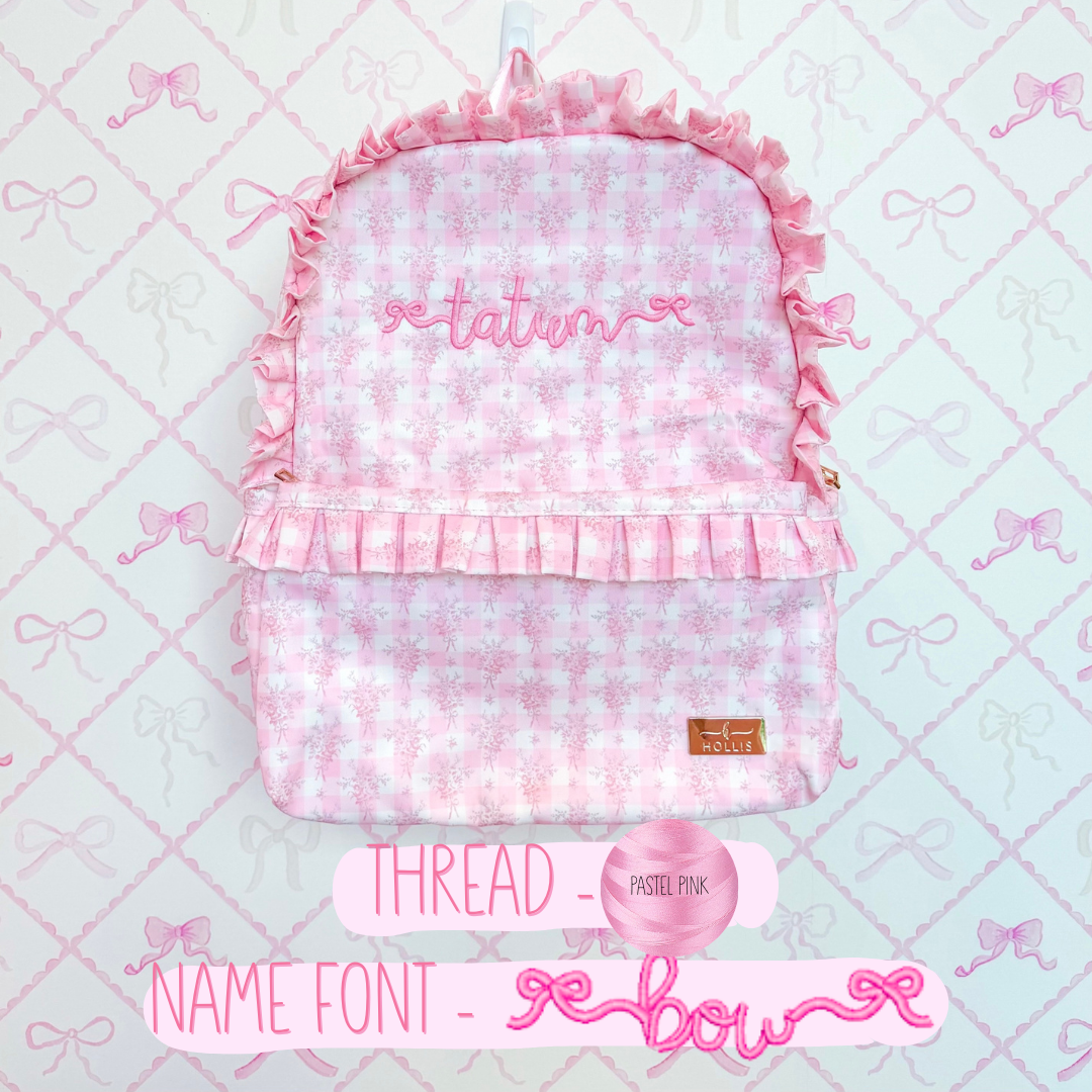 Ruffled Nylon Backpack