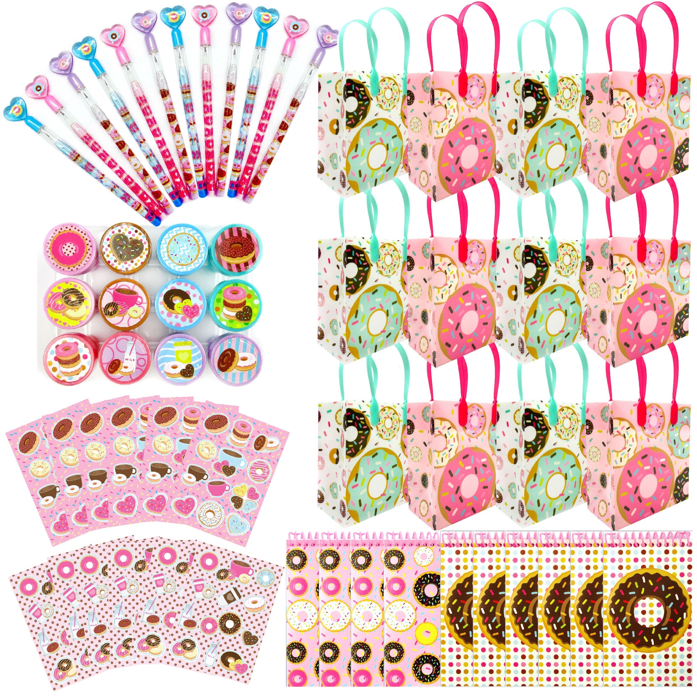 Valentine's Day Door Drop Kit For 12 Kids In Donuts Design