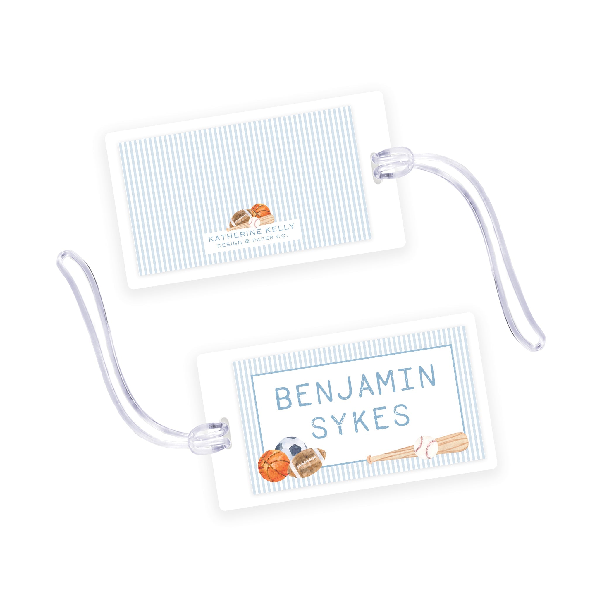 Sports Laminated Bag Tag