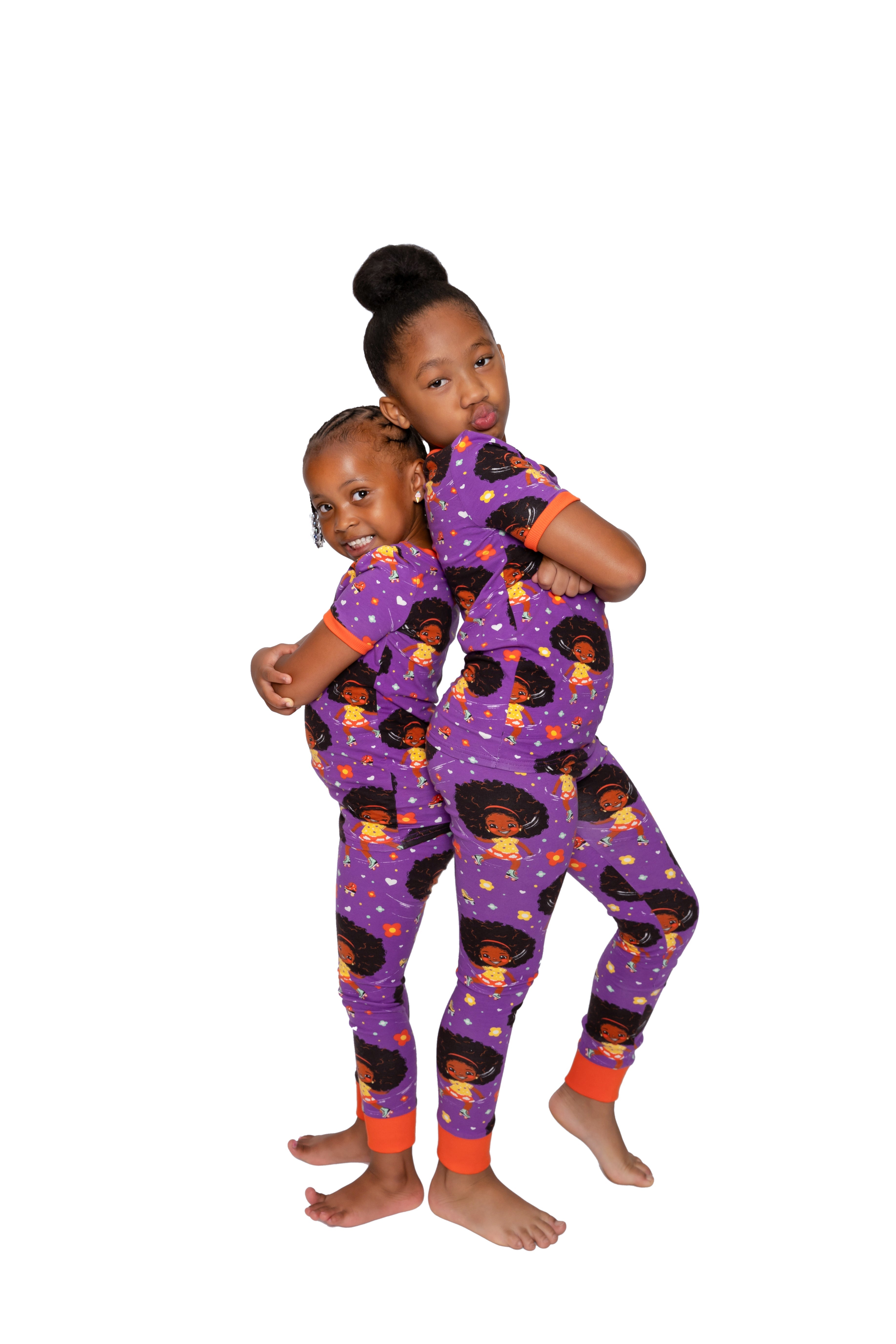 Roller Dream Queen Pj Set Snug Fit Pajamas Set Girls Toddler Size 4t - 12