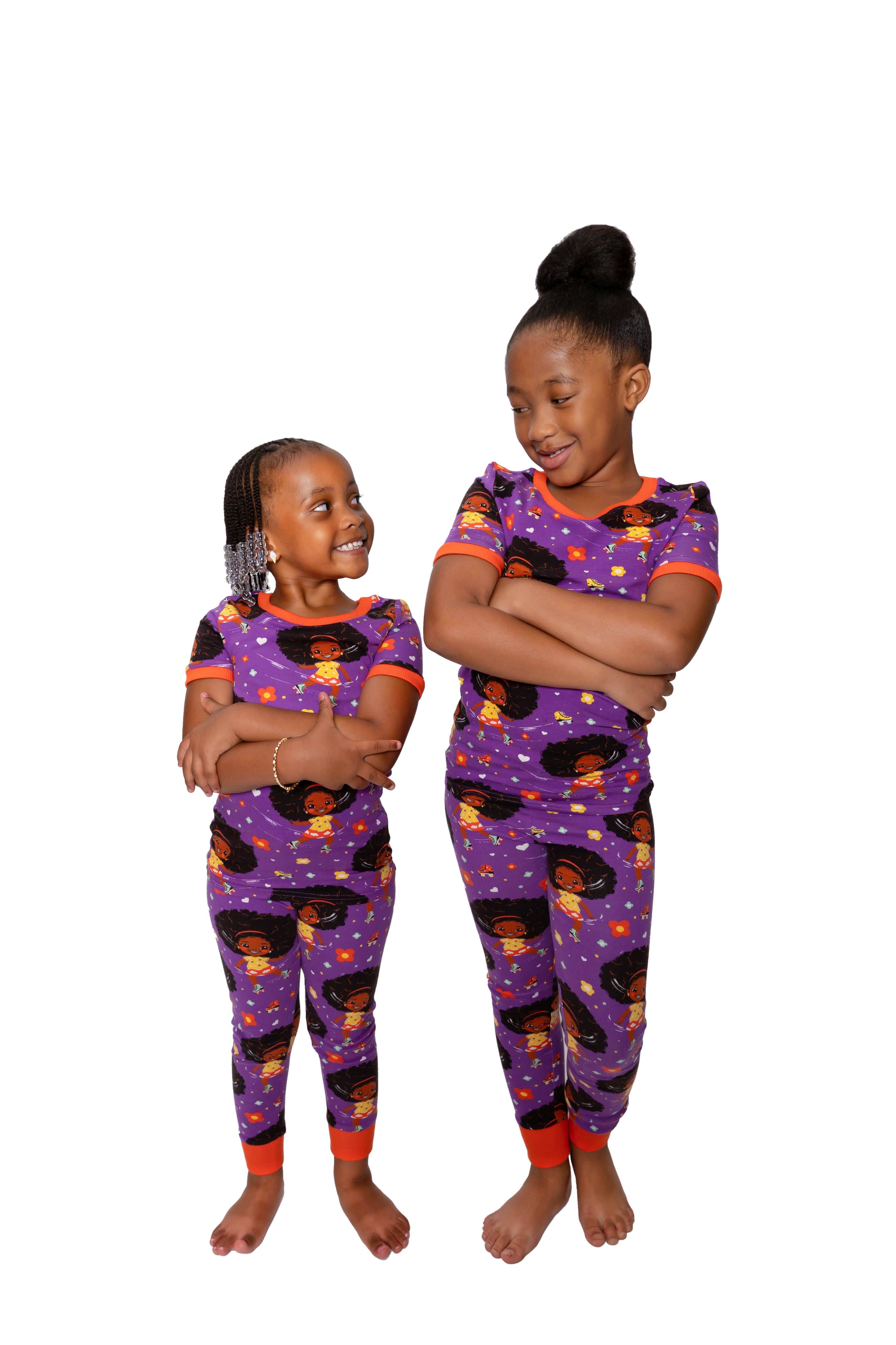 Roller Dream Queen Pj Set Snug Fit Pajamas Set Girls Toddler Size 4t - 12