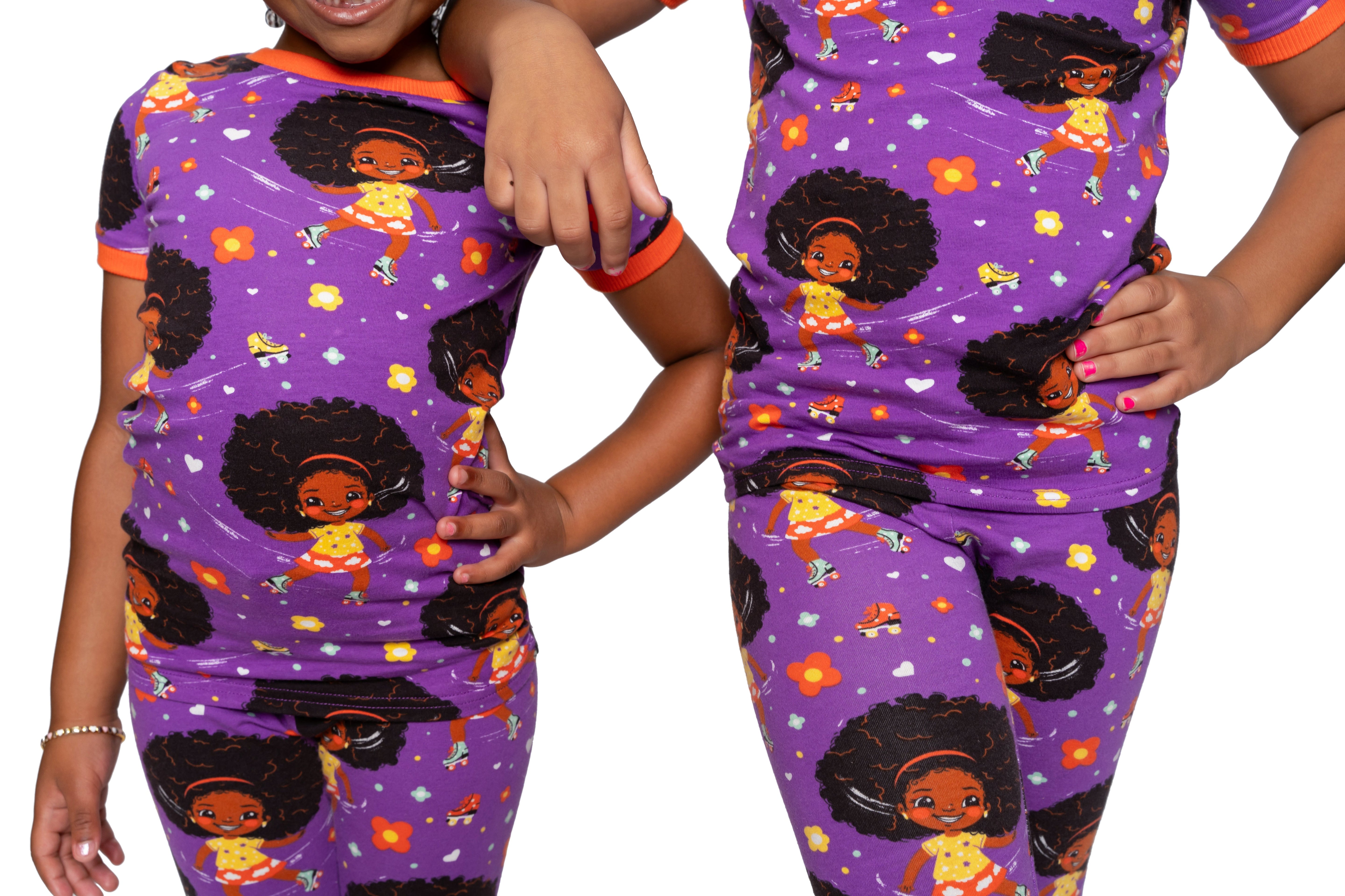 Roller Dream Queen Pj Set Snug Fit Pajamas Set Girls Toddler Size 4t - 12