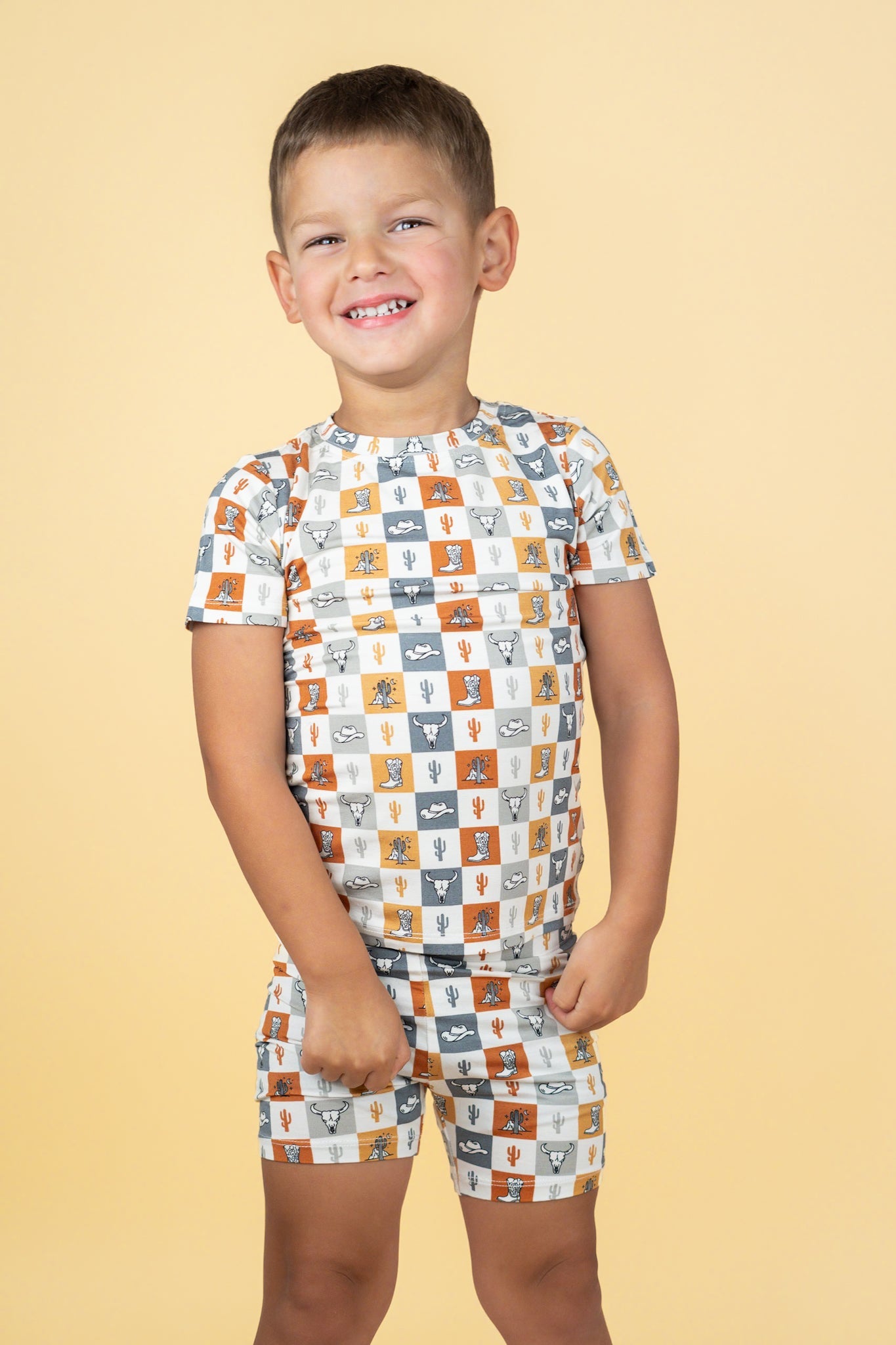 Wild West Checkers Dream Short Set