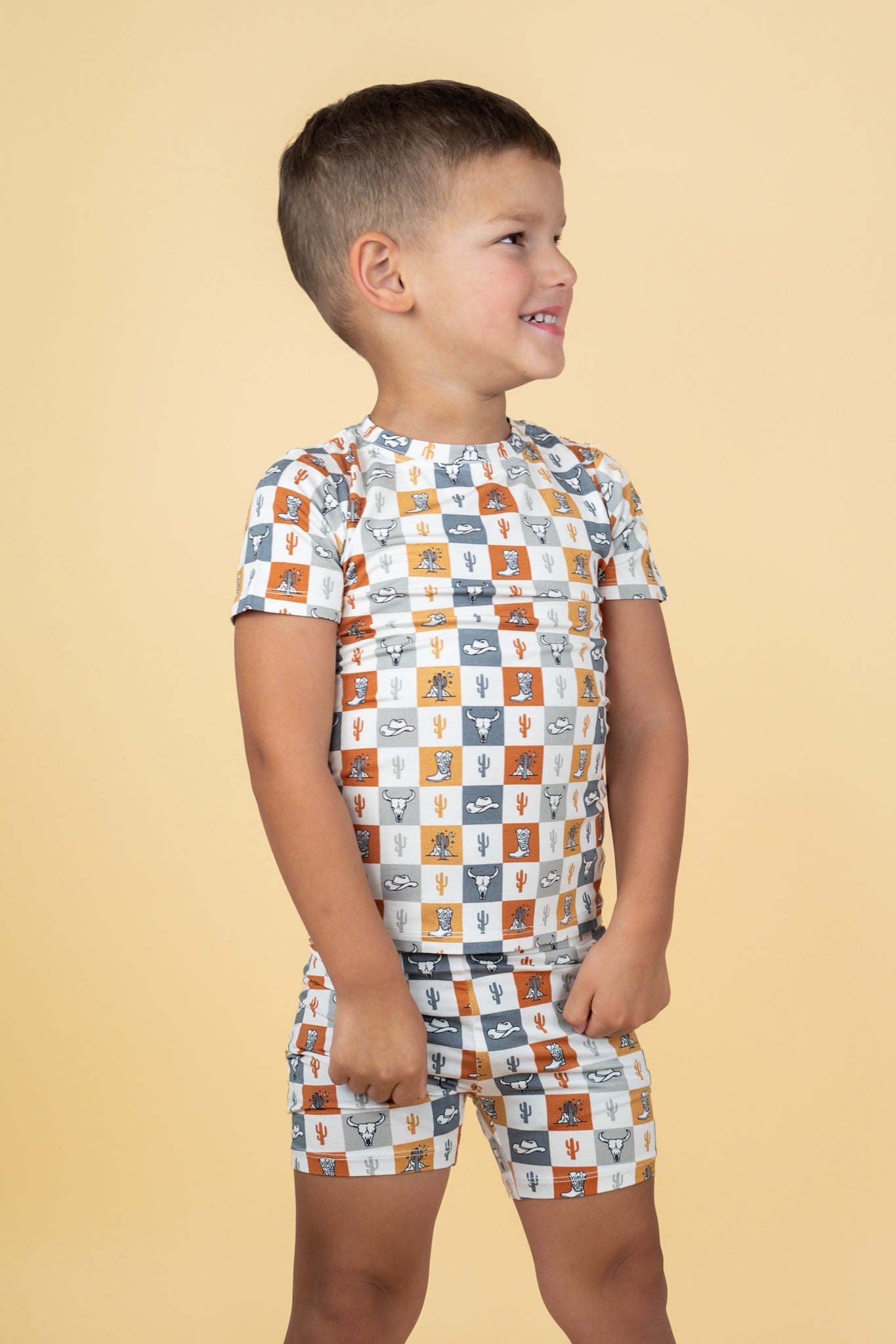 Wild West Checkers Dream Short Set