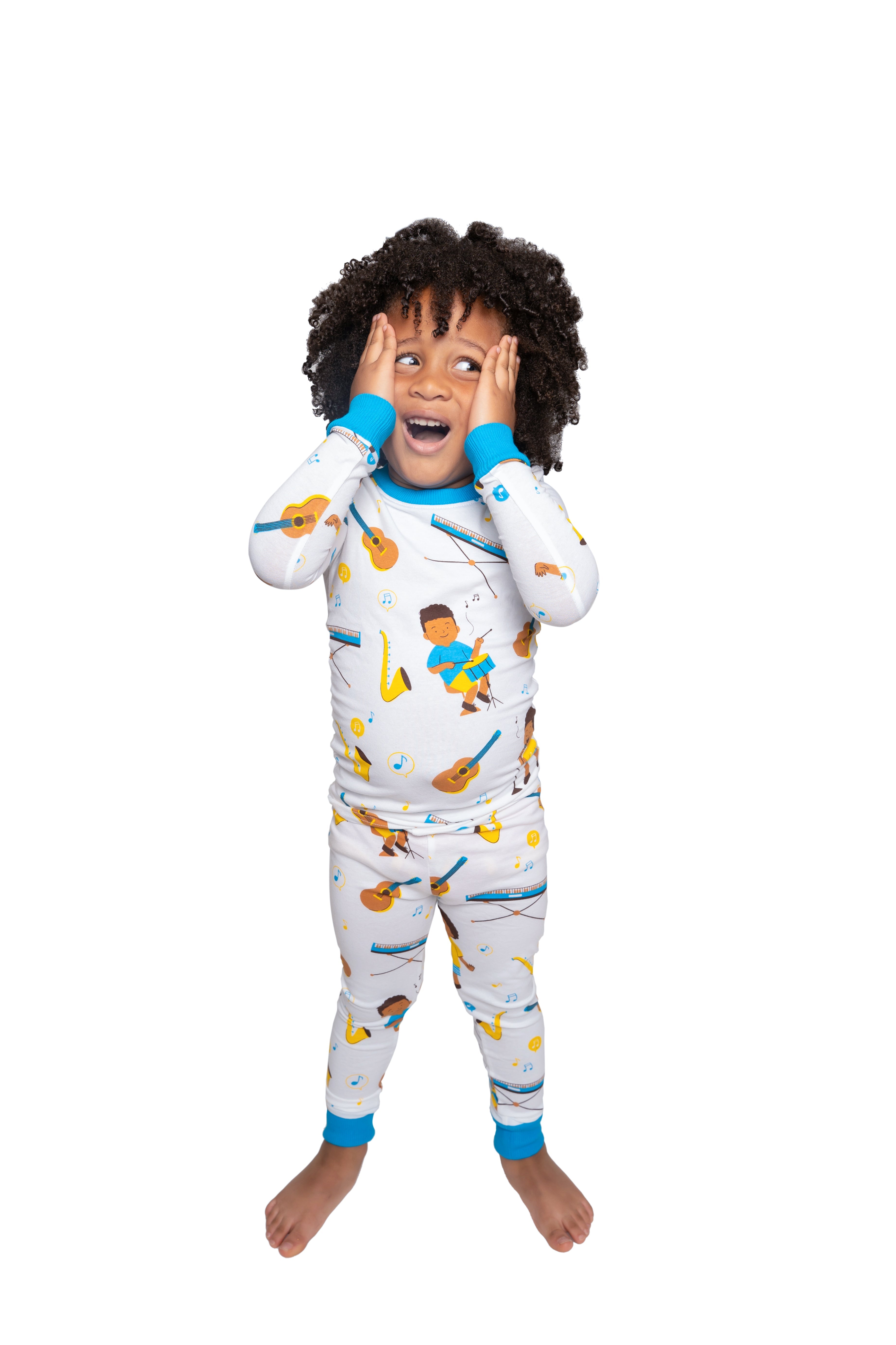 Rhythm & Dreams Musical Pj Set Snug Fit Pajamas Set Boys Toddler Size 4t - 12