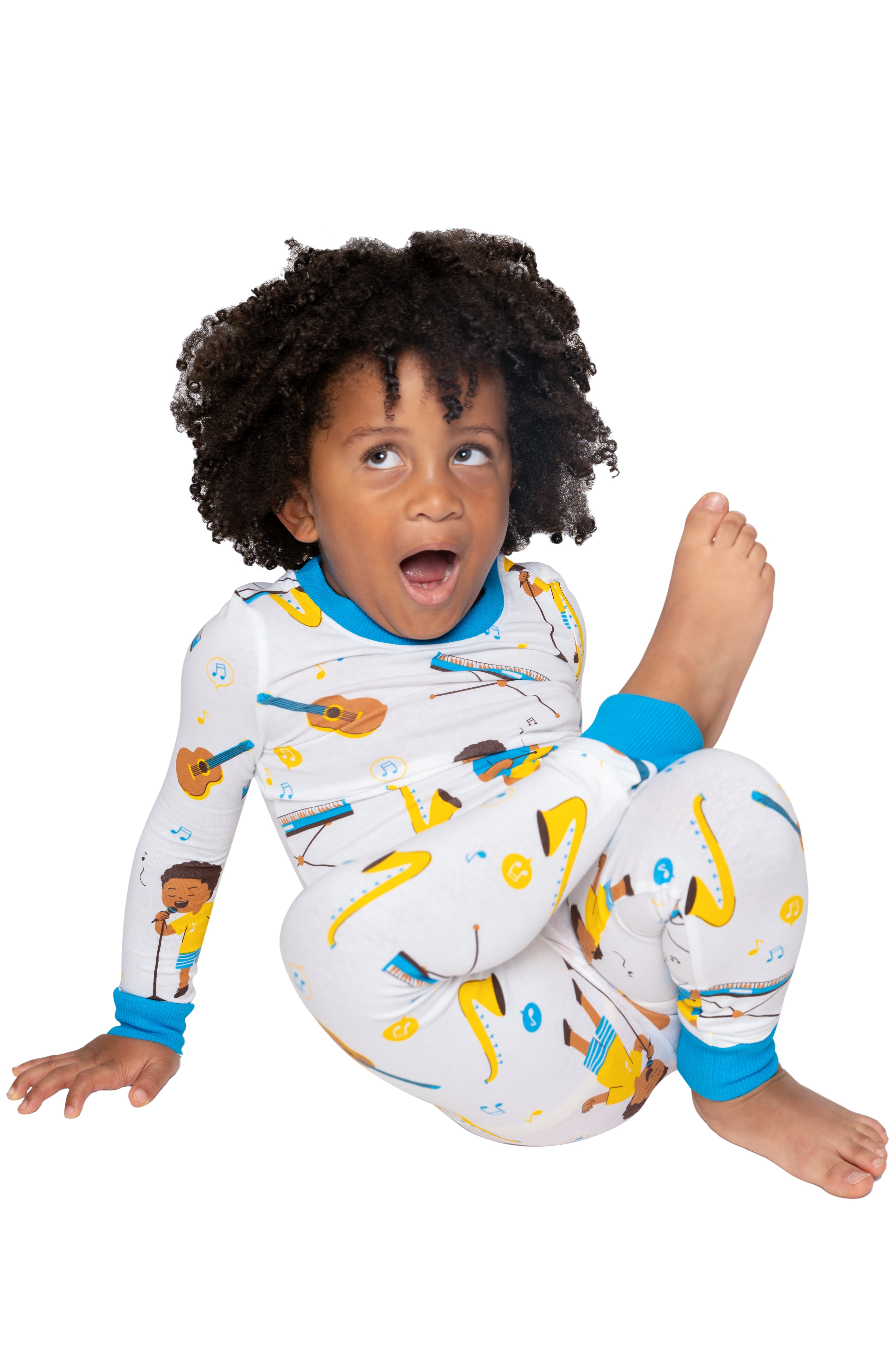 Rhythm & Dreams Musical Pj Set Snug Fit Pajamas Set Boys Toddler Size 4t - 12