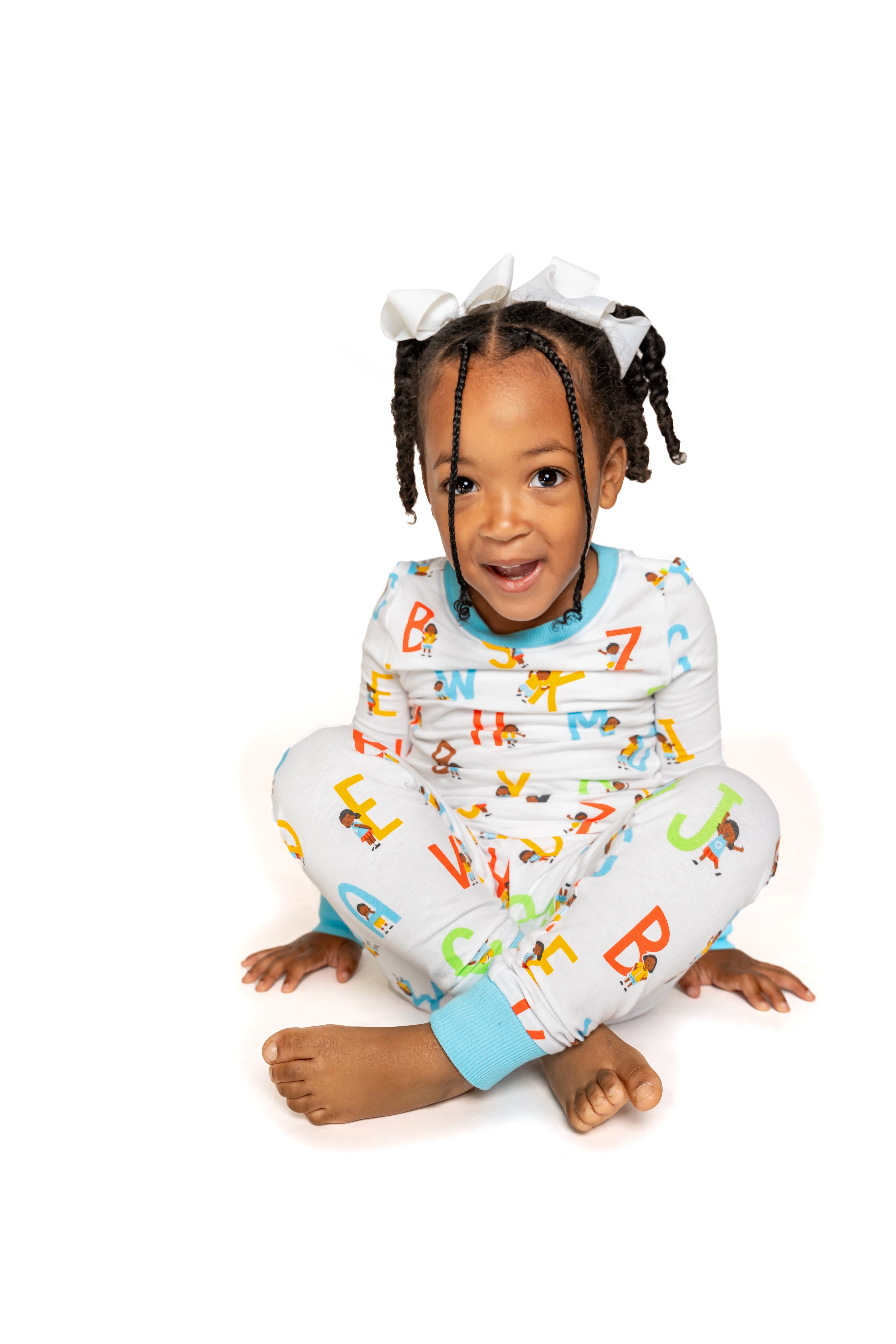 Unisex Alphabet Snug Fit Pajama Set For Toddler Size Toddler 4t - 12