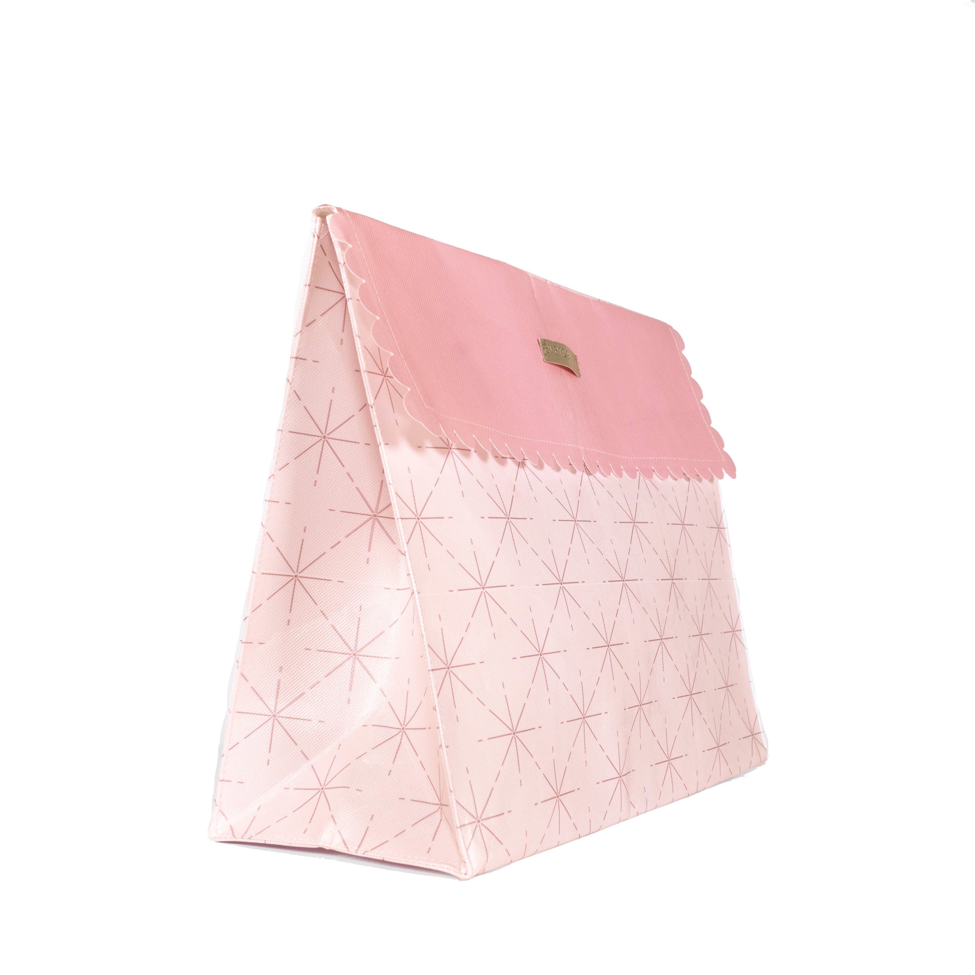 Everenvelope: Large Pink Reusable Gift Bag With Magnetic Closure (reusable Gift Wrap Bags – Sustainable, Foldable, Eco-friendly)