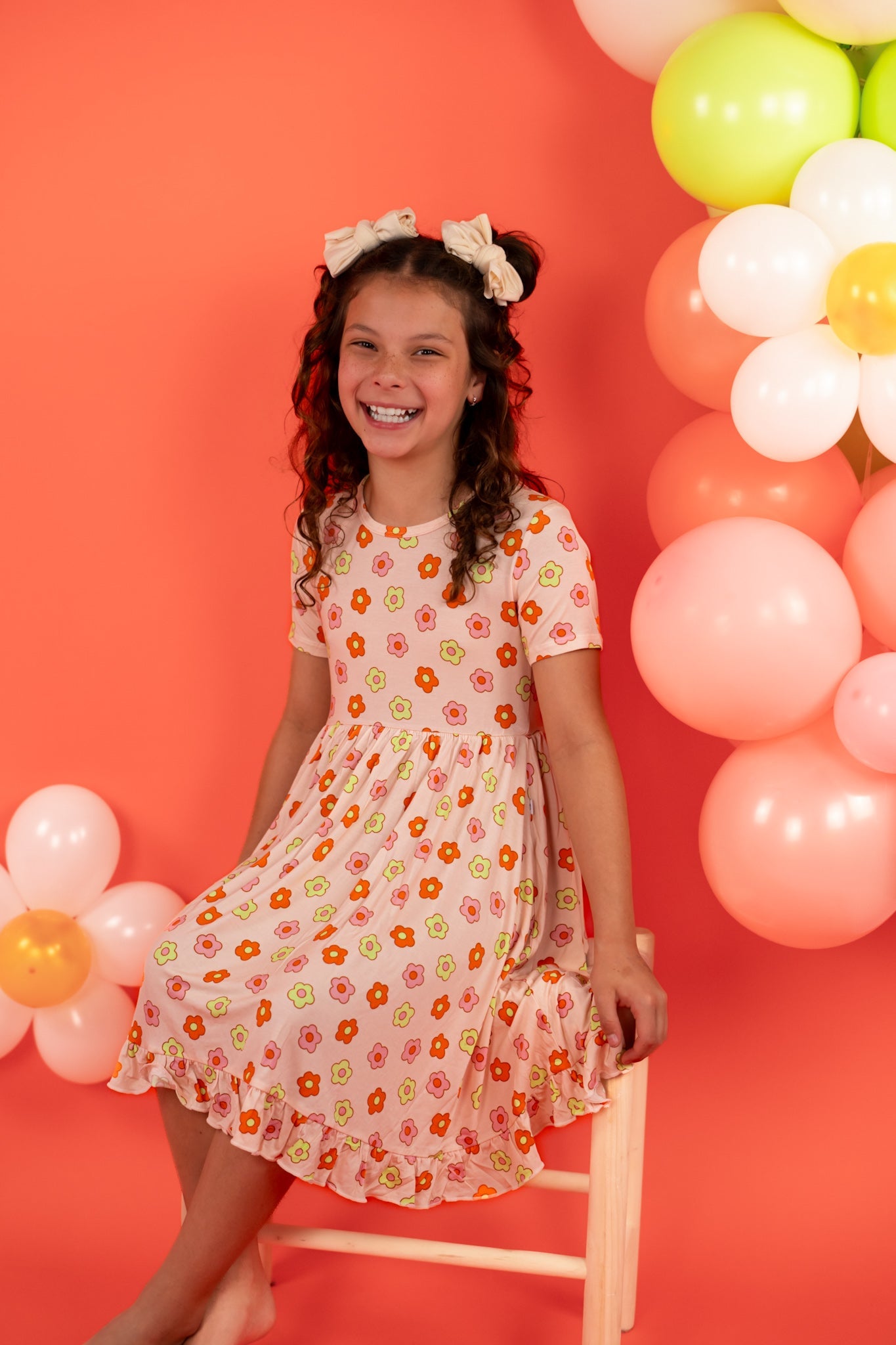 Feelin' Flowerful Dream Ruffle Dress
