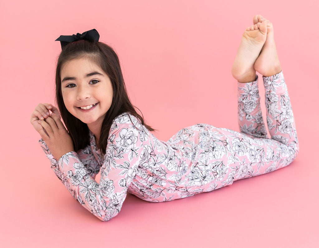 Allie Floral Bamboo 2-piece Long Sleeve Set