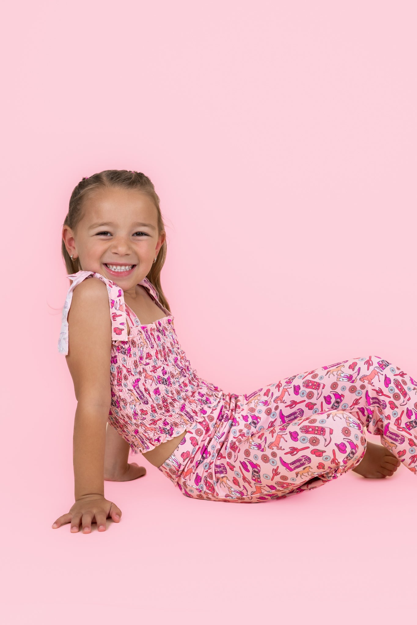 Stay Wild Cowgirl Dream Smocked Flare Set