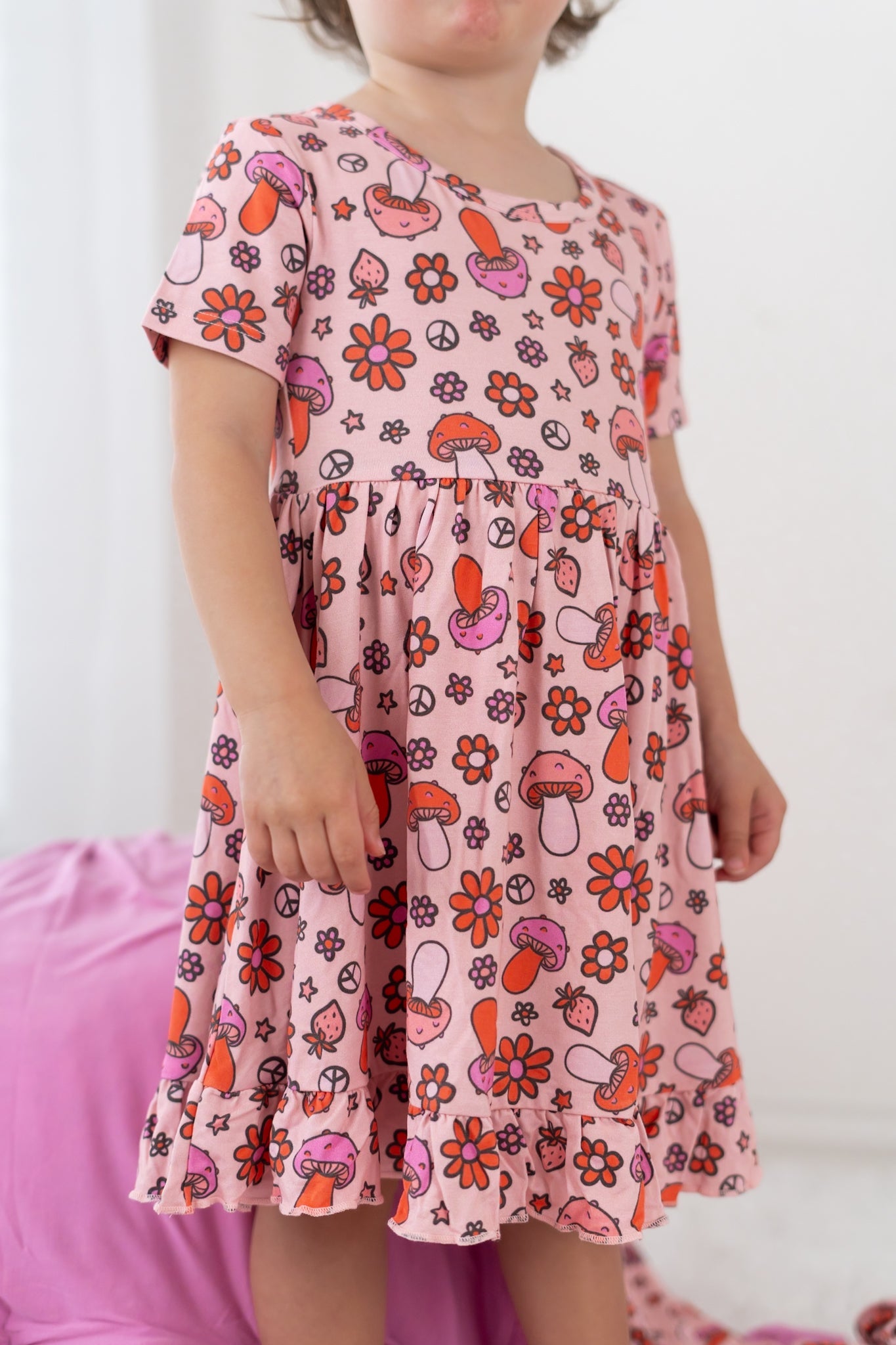 Feelin' Mushy Dream Ruffle Dress