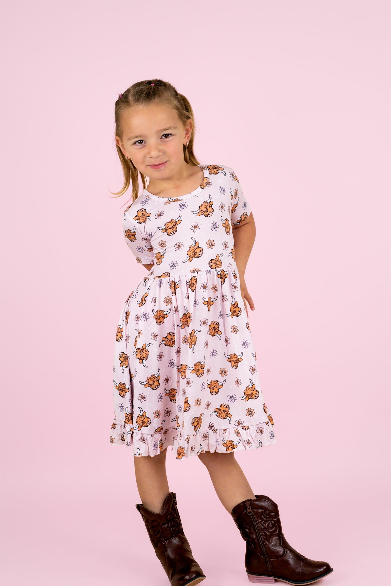 Exclusive Highland Cutie Dream Ruffle Dress
