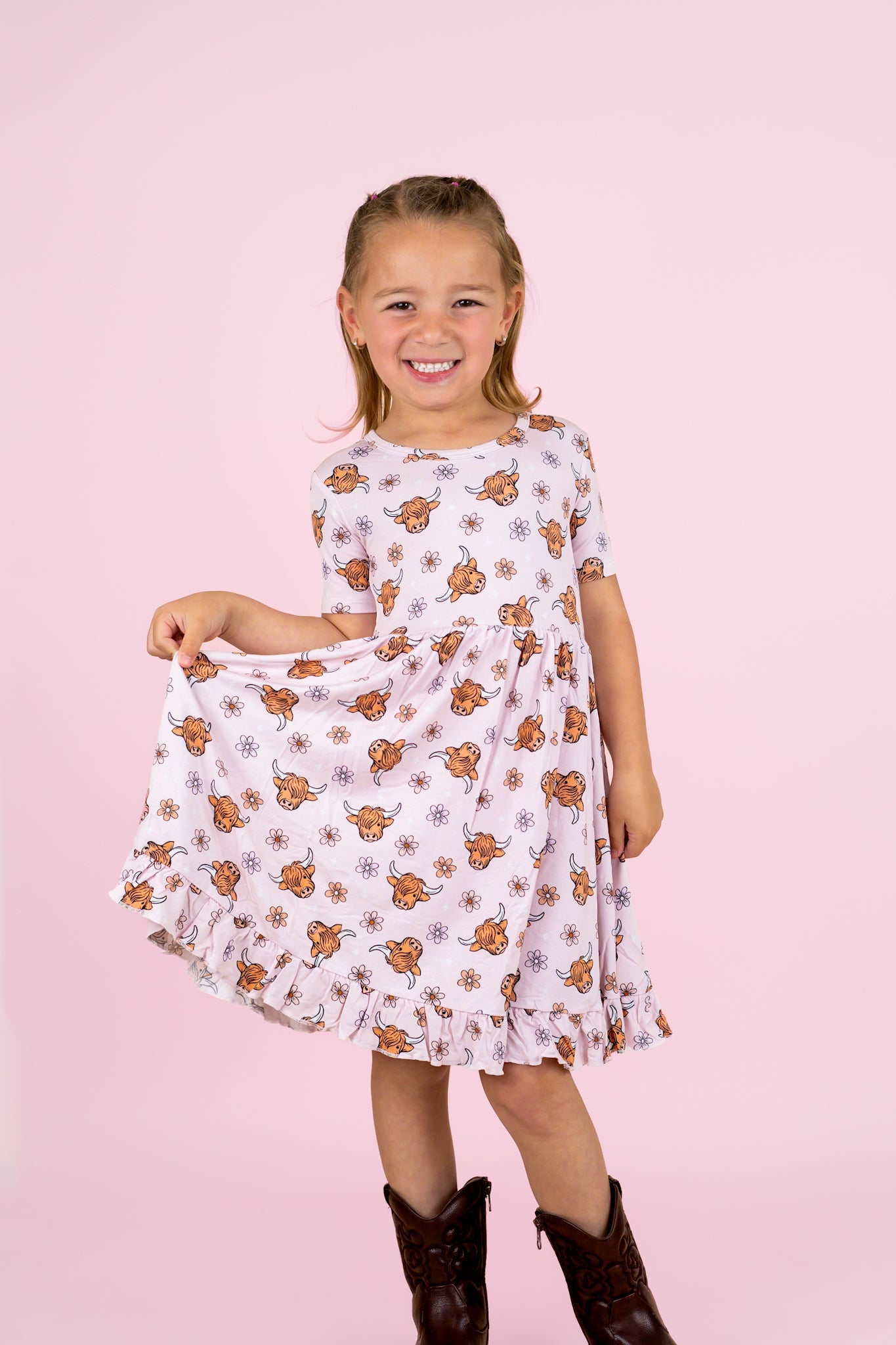 Exclusive Highland Cutie Dream Ruffle Dress