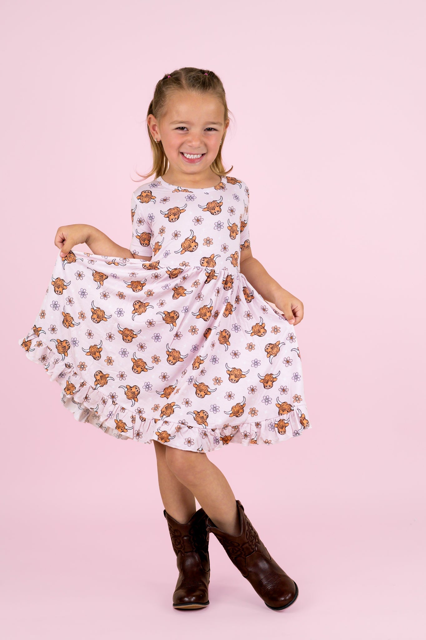 Exclusive Highland Cutie Dream Ruffle Dress
