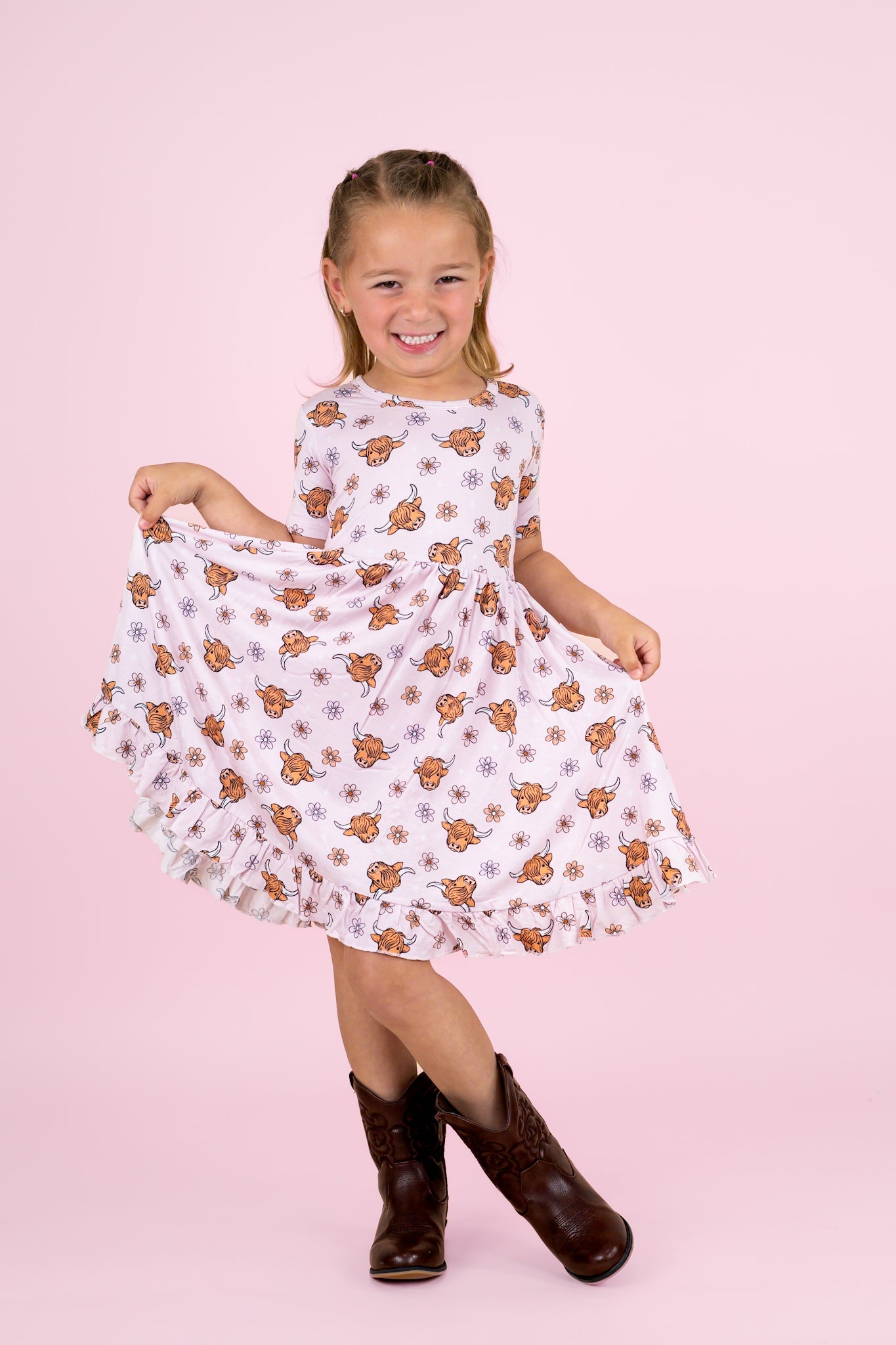 Exclusive Highland Cutie Dream Ruffle Dress