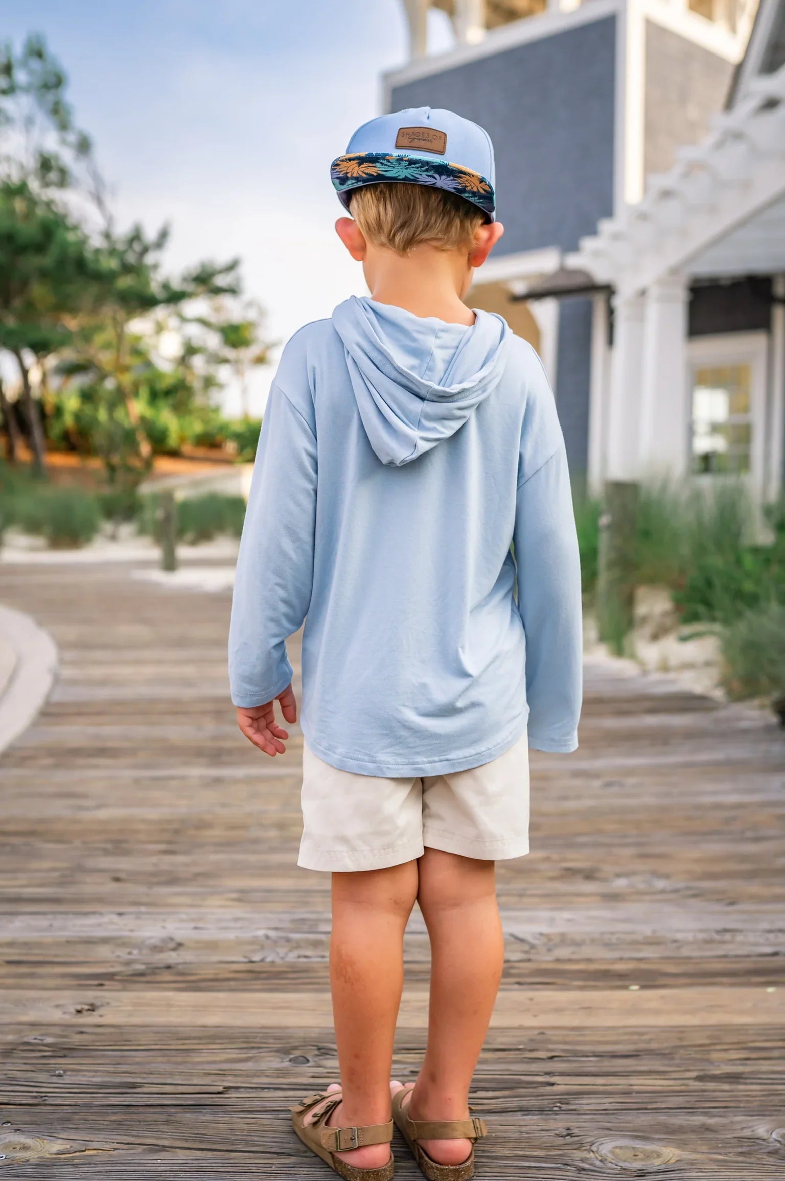 Kid's Breezy Bamboo Hoodie Sky Blue