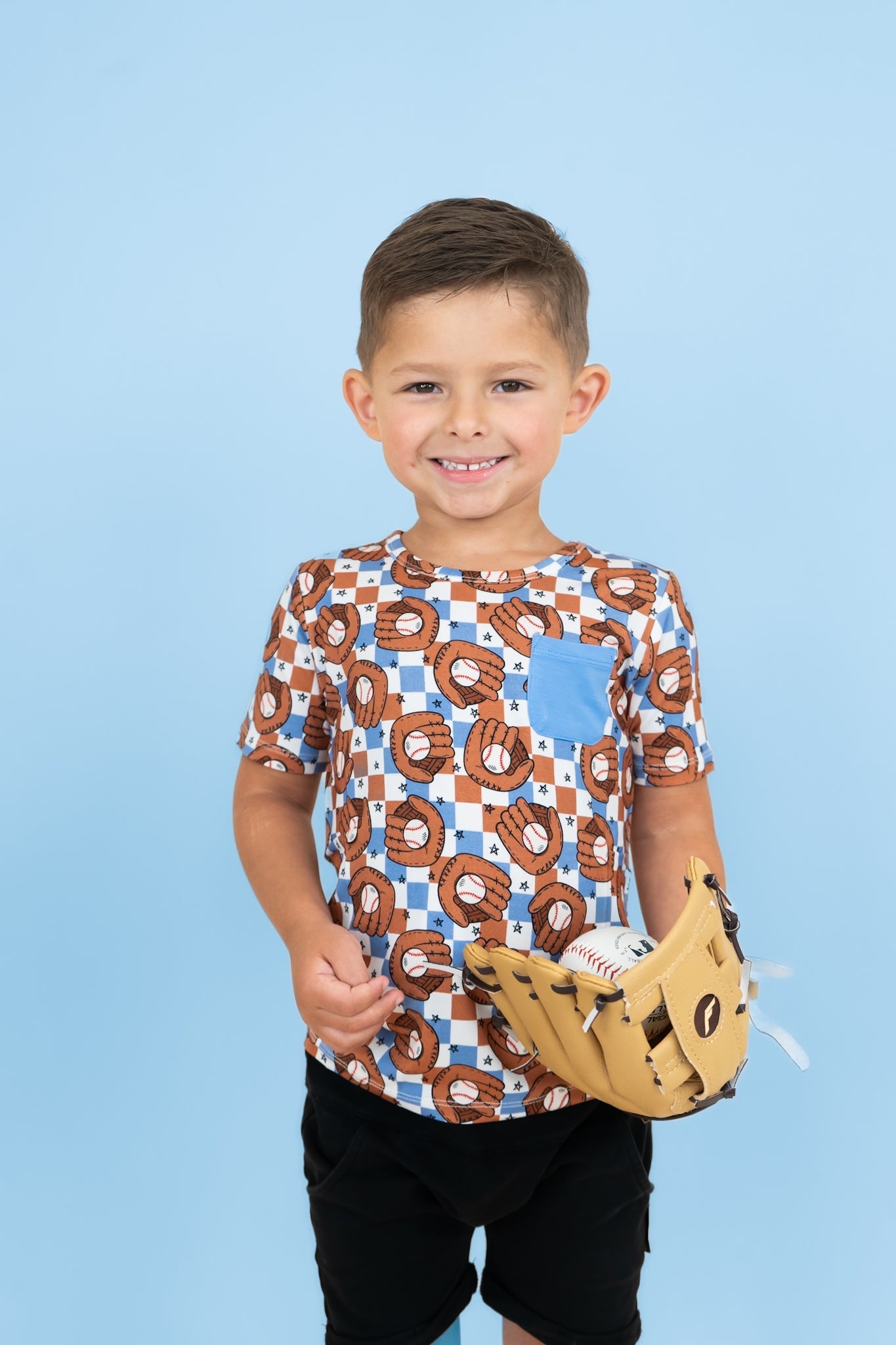 Hey Batter Batter Checkers Dream Pocket Tee
