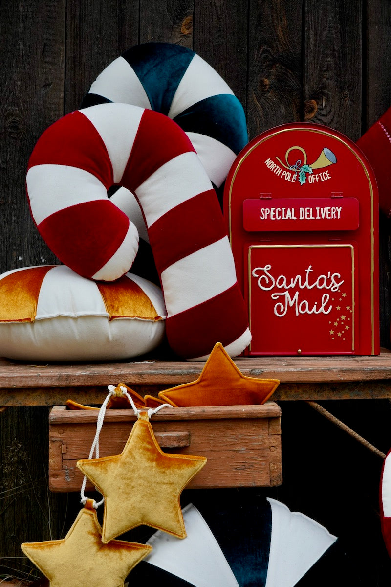 red Lollipop Patchwork Pillow