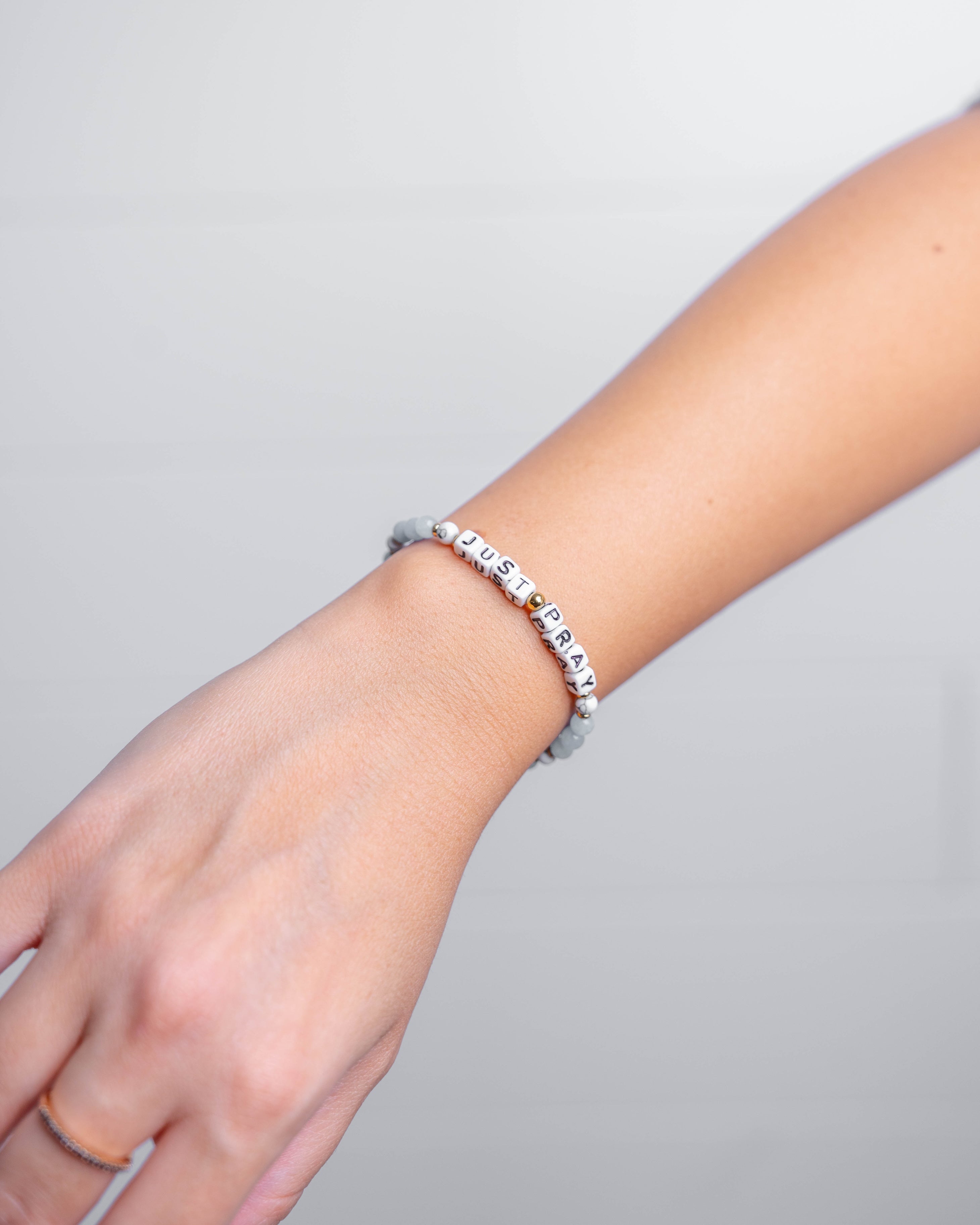 Just Pray Letter Bracelet