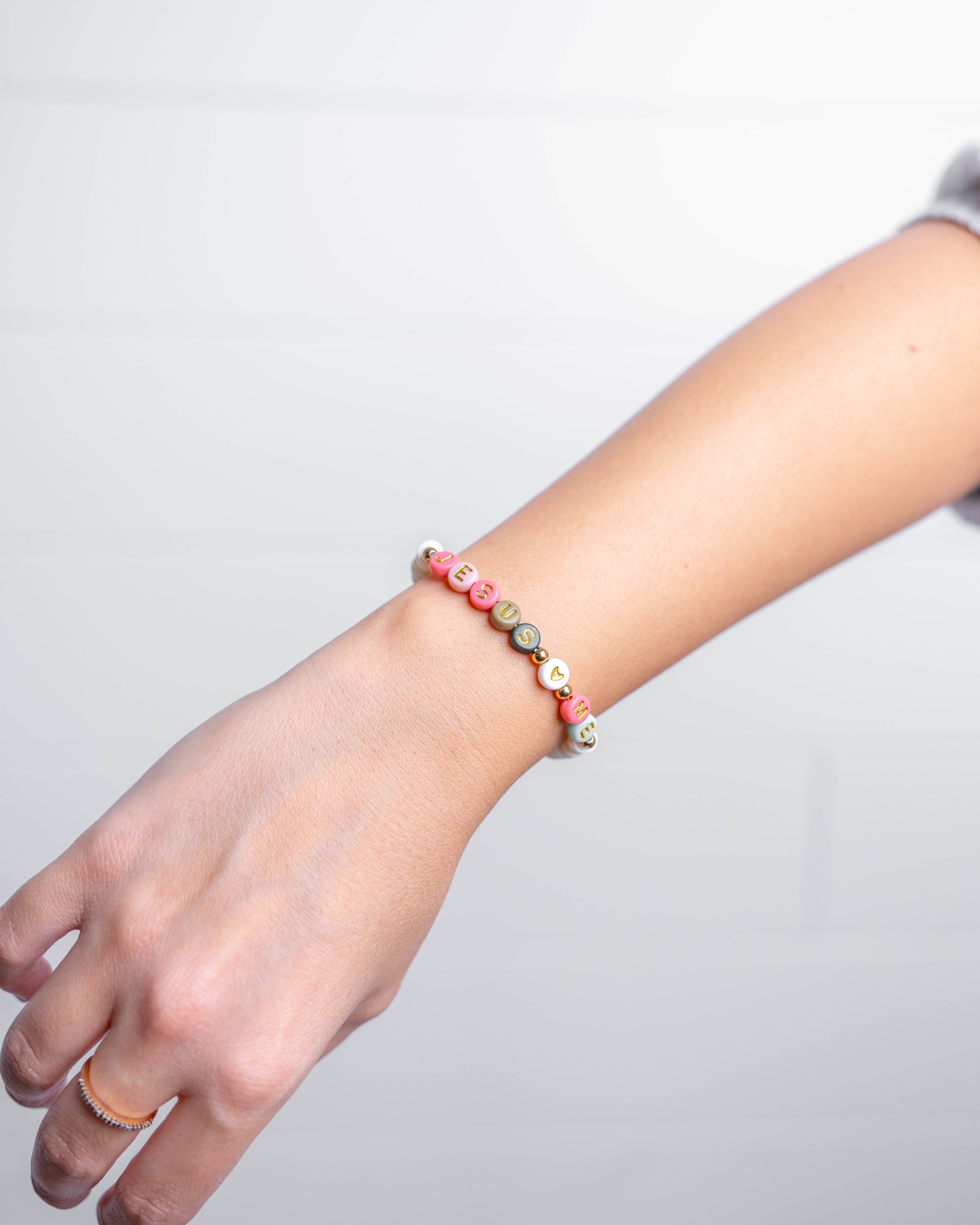 Jesus Loves Me Letter Bracelet