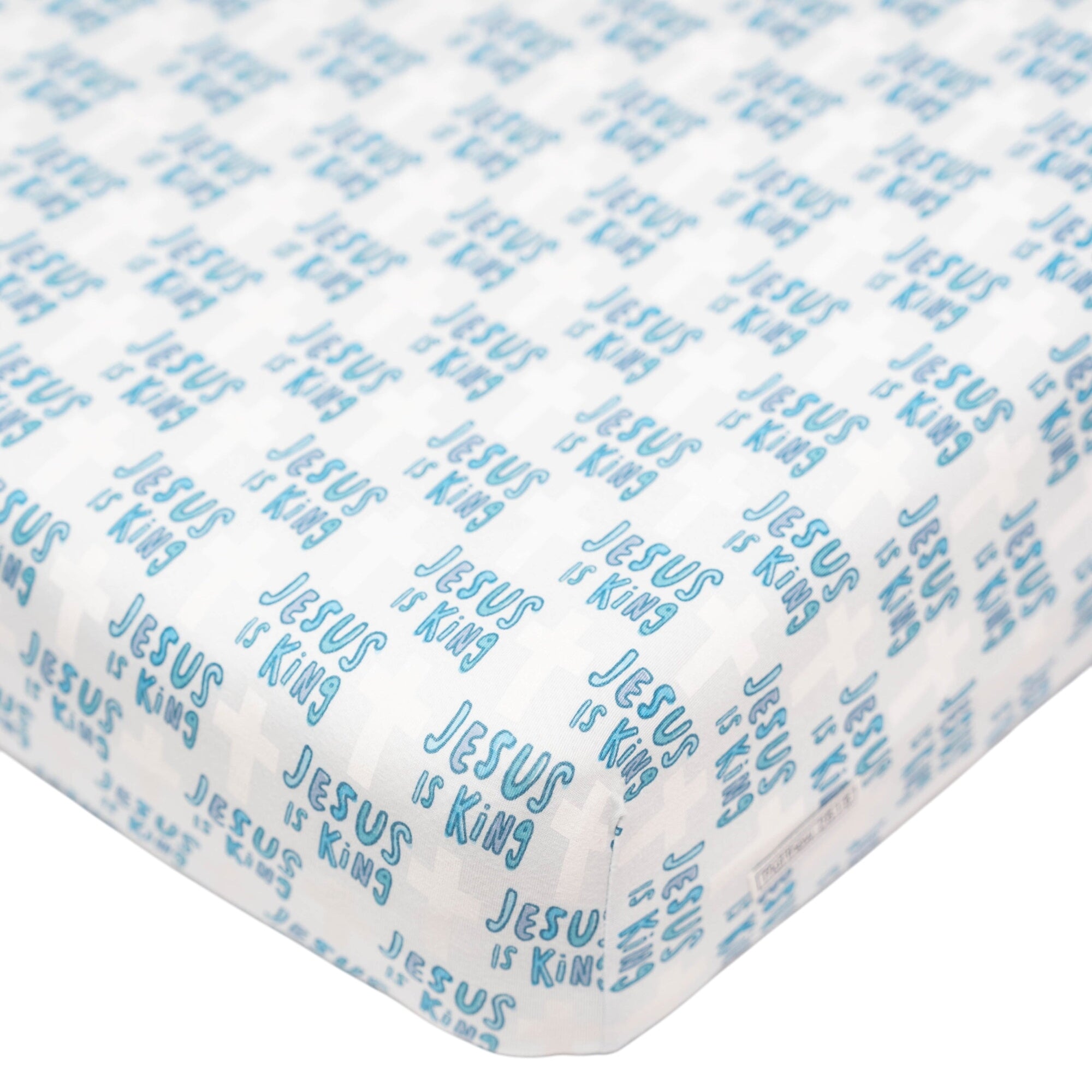 Jesus Is King Blue Bedsheet Bamboo