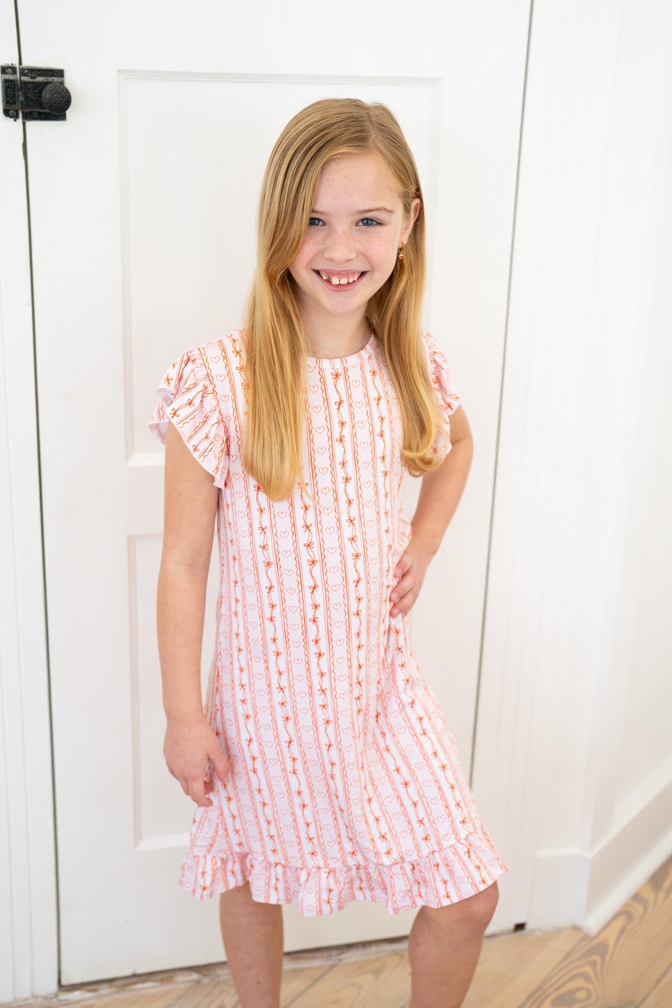 Valentine Stripe | Nightgown